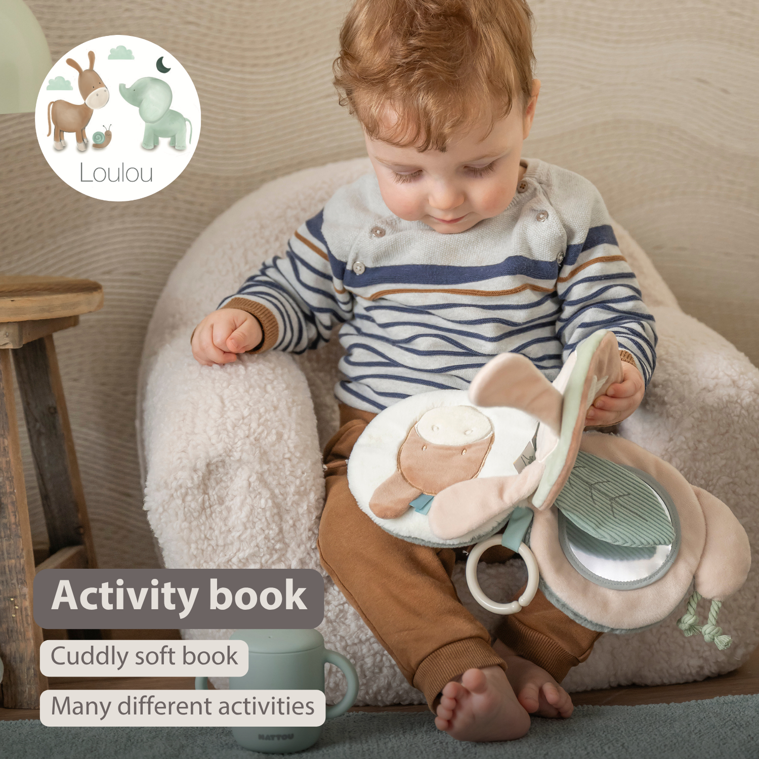 nattou-loulou-aktivit-tsbuch-schnecke-babyspielzeug-15-cm image 2