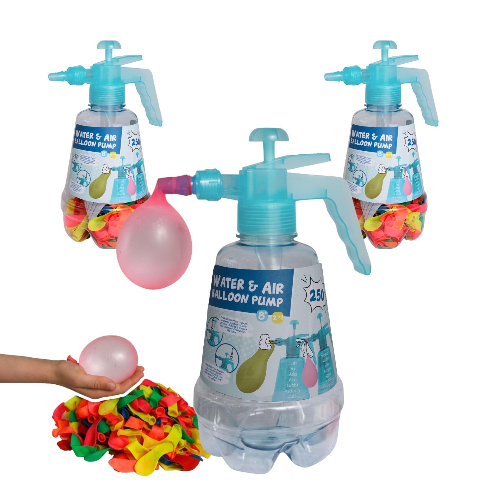 alldoro-ballonpumpe-mit-wasserbomben-3er-set-inkl-750-ballons image 1