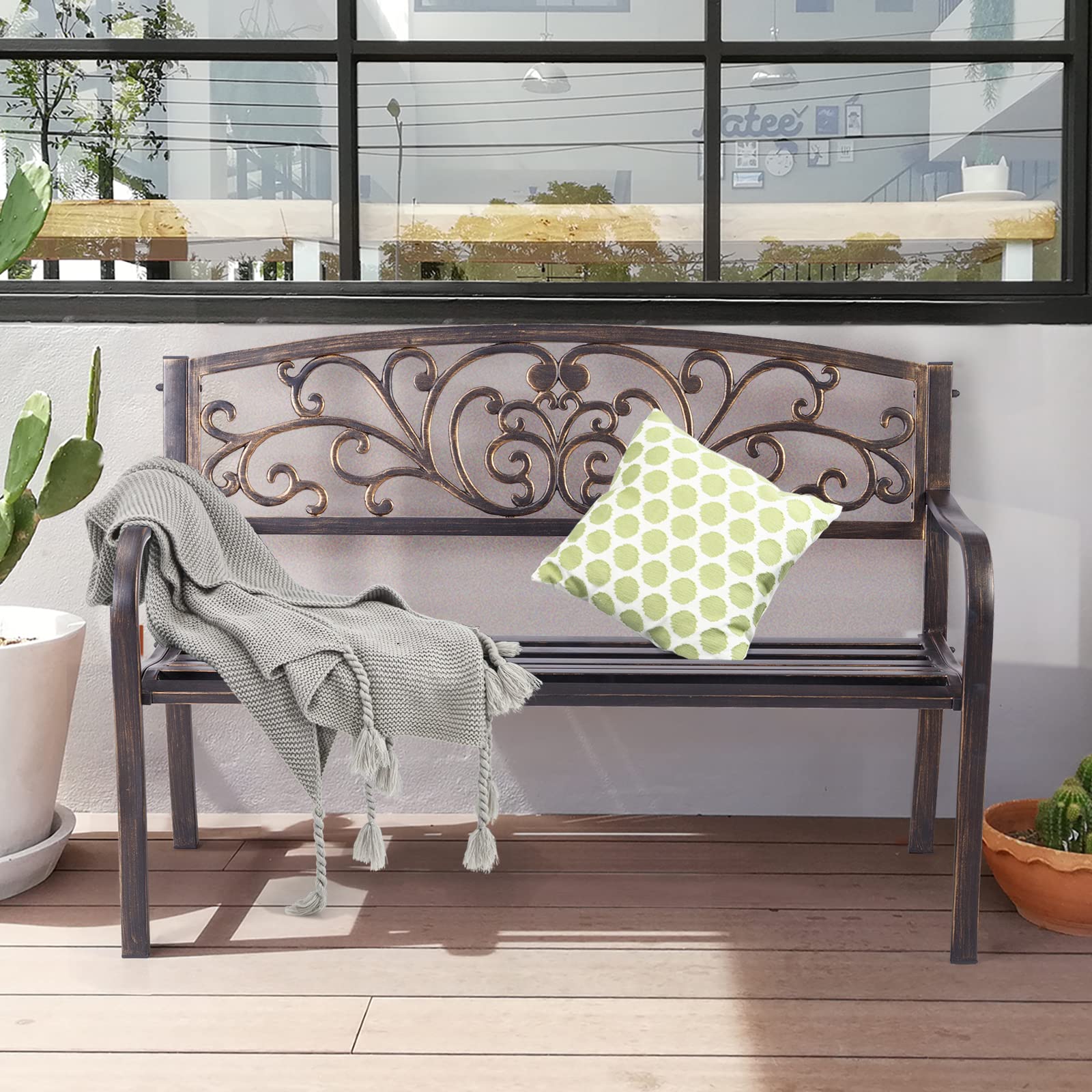 komfotteu-gartenbank-metall-antik-bronze-127x60x85-cm-bis-280-kg image 7