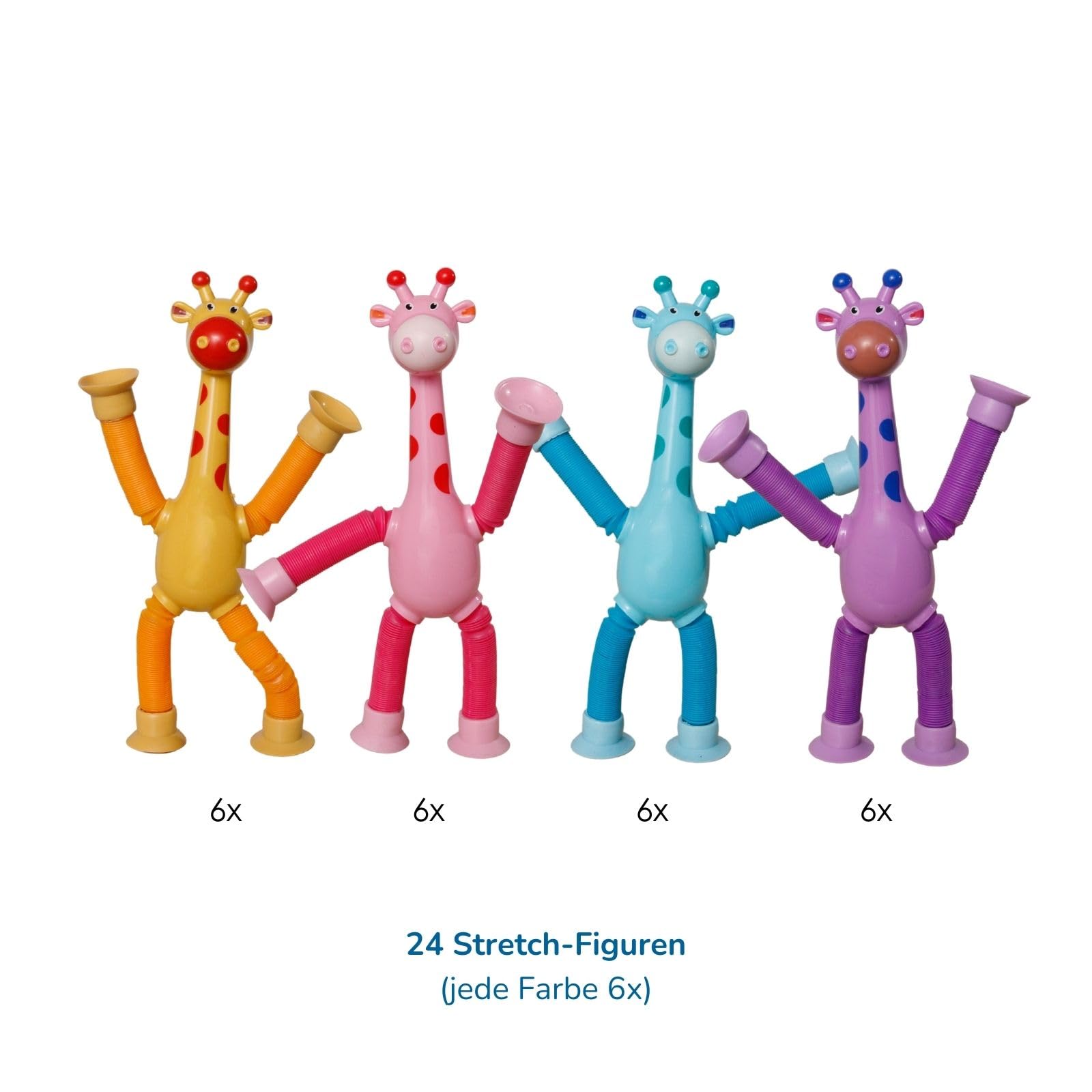 alldoro-flexi-animals-giraffen-24er-set-saugn-pfe-4-farben-dehnbar image 6