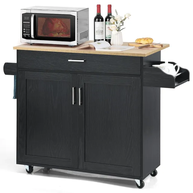 komfotteu-k-chenwagen-k-cheninsel-116-x-40-x-85-cm-mit-rollen-schwarz image 1