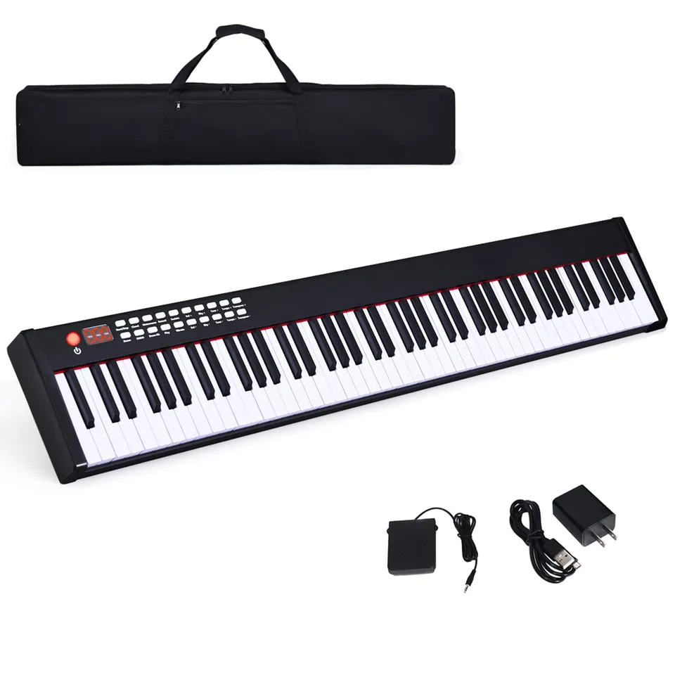 komfotteu-digitales-piano-88-tasten-elektroklavier-mit-bluetooth image 1