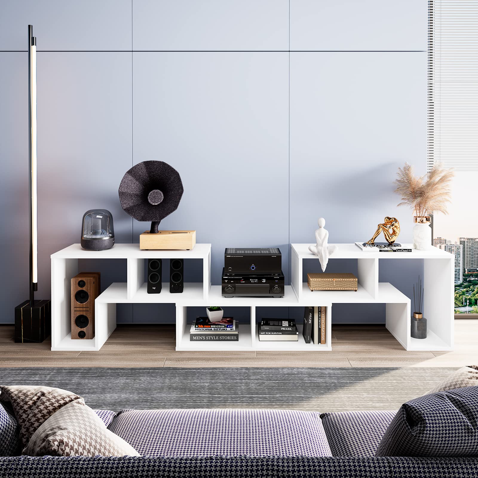 komfotteu-tv-schrank-holz-wei-f-r-tvs-bis-65-zoll image 2
