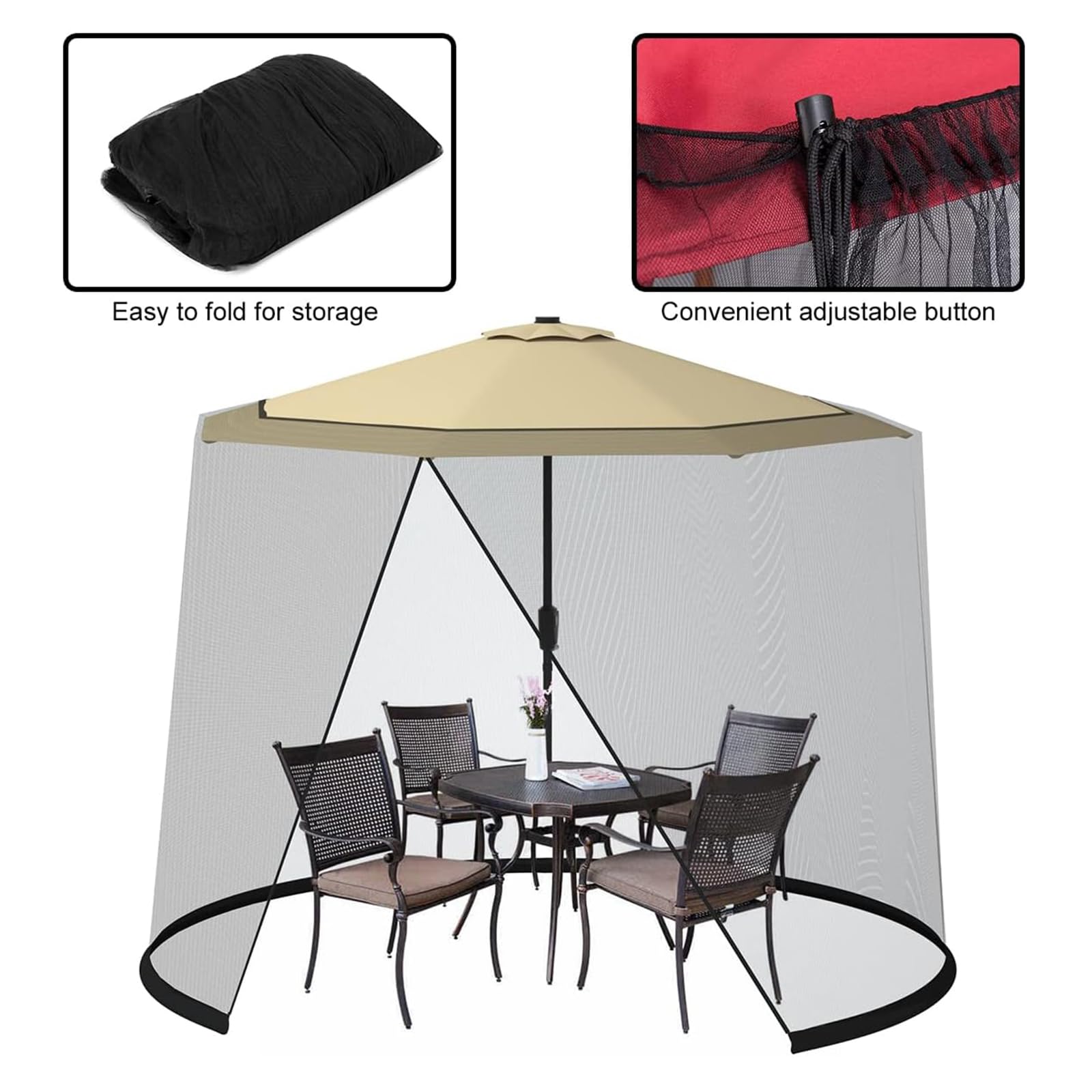 komfotteu-moskitonetz-verstellbar-f-r-270-300-cm-schirm-pavillon-schwarz image 3