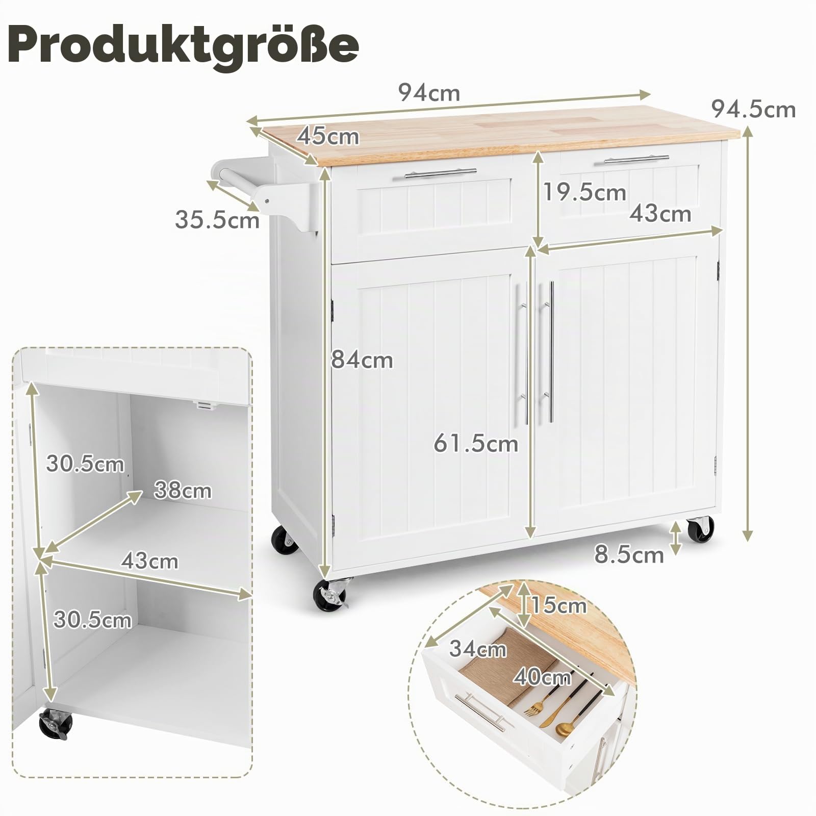 komfotteu-k-chenwagen-mit-arbeitsplatte-und-2-schubladen-wei-94-x-45-5-x-94-5-cm image 6