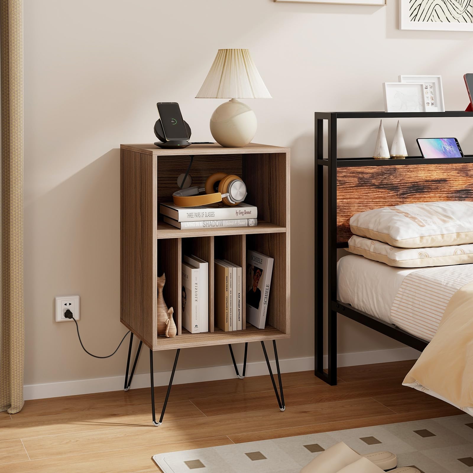 komfotteu-aktenschrank-braun-mit-ladestation-2-steckdosen-usb-typ-c image 7