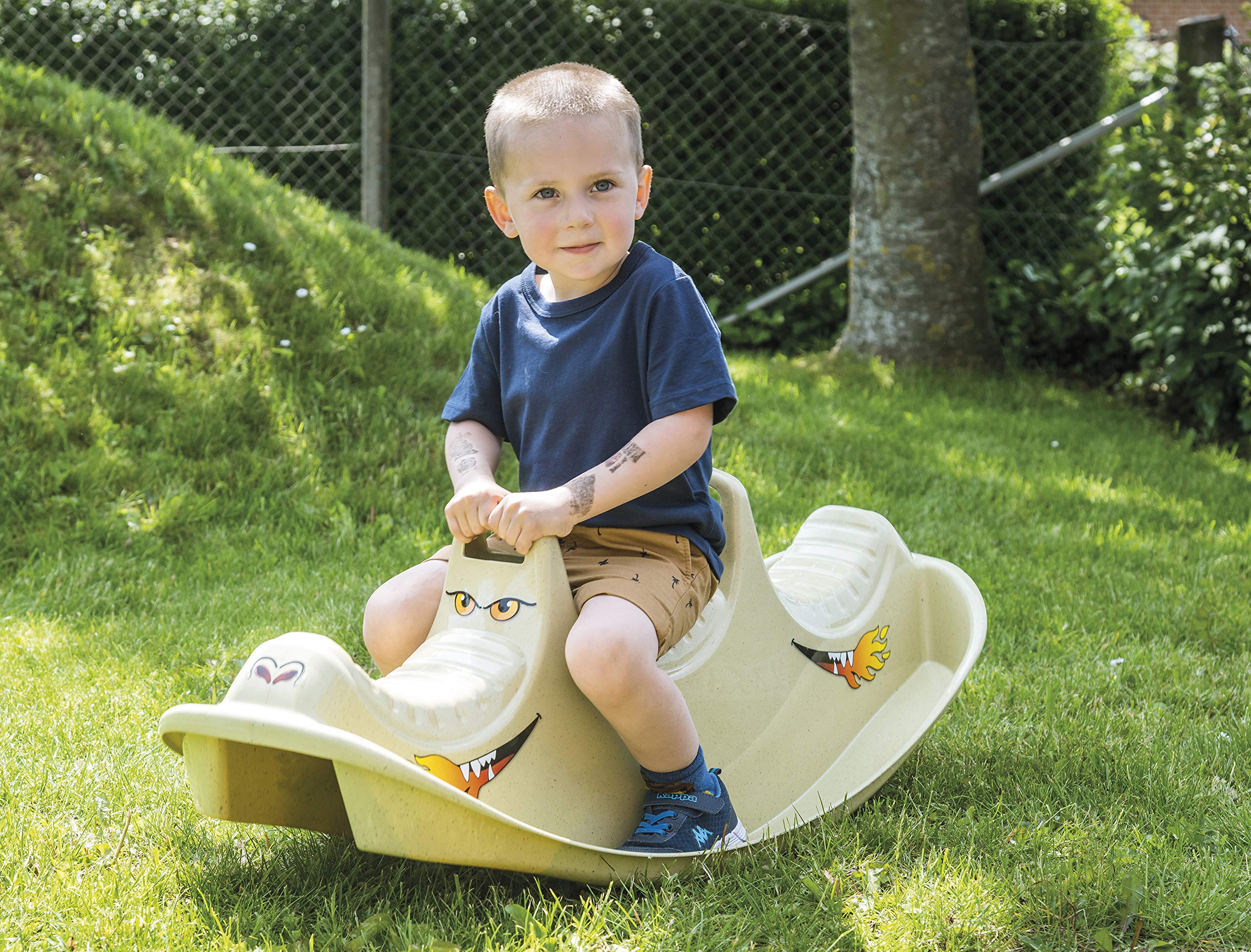 dantoy-schaukelwippe-drachen-mit-3-sitzen-aus-zuckerrohr image 2