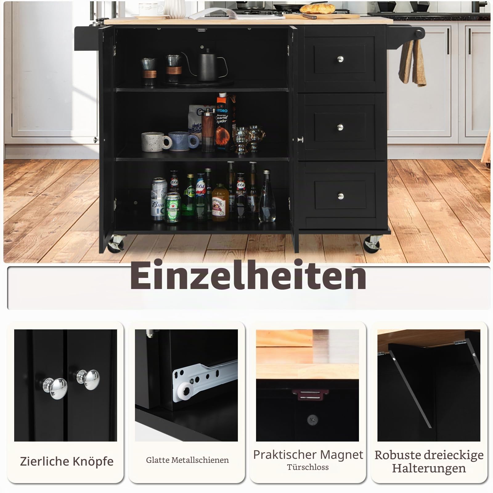 komfotteu-k-chenwagen-mit-klappbarer-arbeitsplatte-k-cheninsel-holz-auf-rollen-s image 5