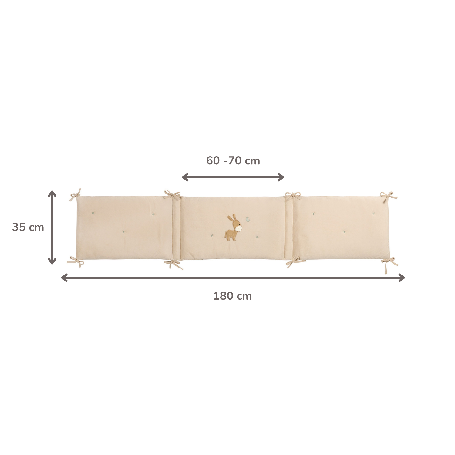 nattou-loulou-bettnestchen-180-cm-sand-velours image 6