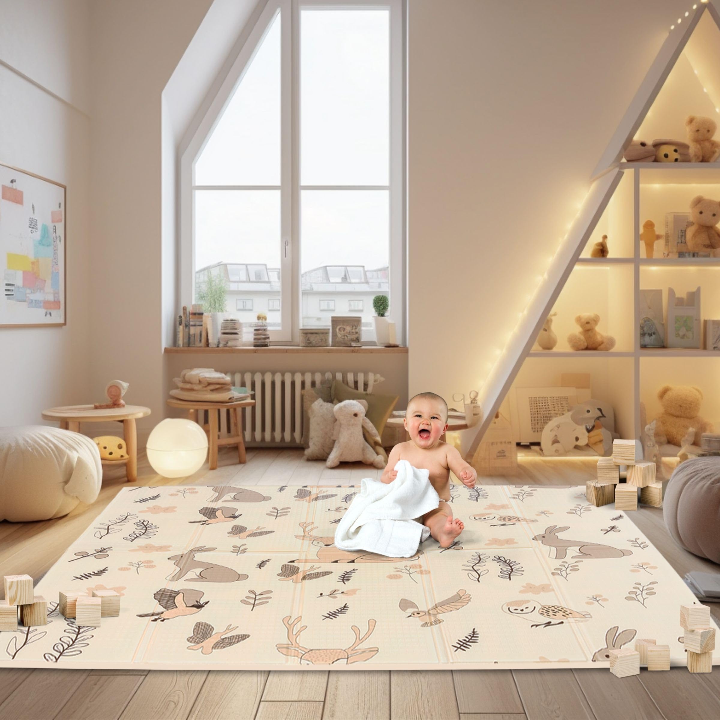 mamabrum-baby-krabbelmatte-200-x-180-x-1-cm-magic-wald-xpe-faltbar image 5