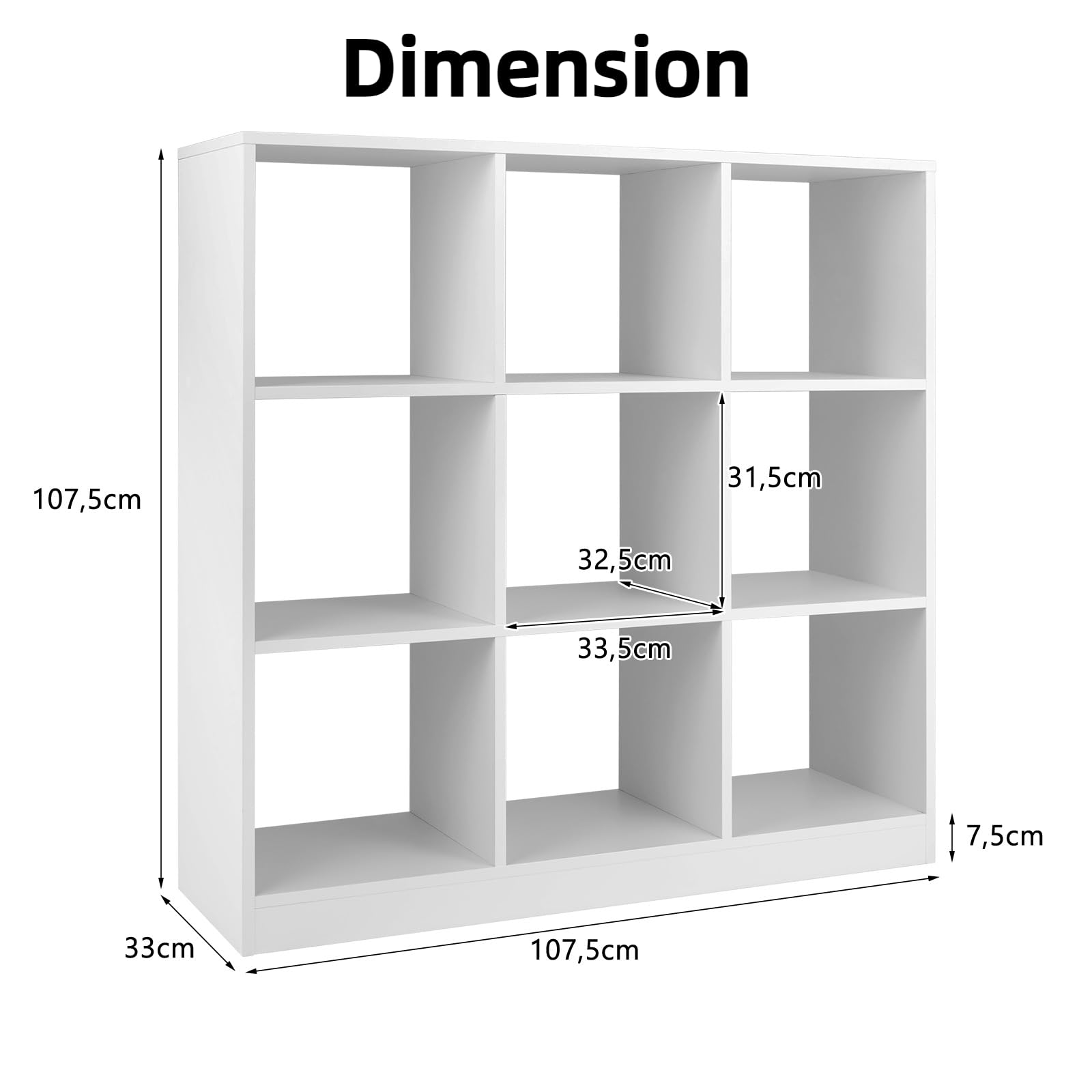 komfotteu-offenes-b-cherregal-w-rfelregal-9-f-cher-wei-107-5x33x107-5-cm image 3