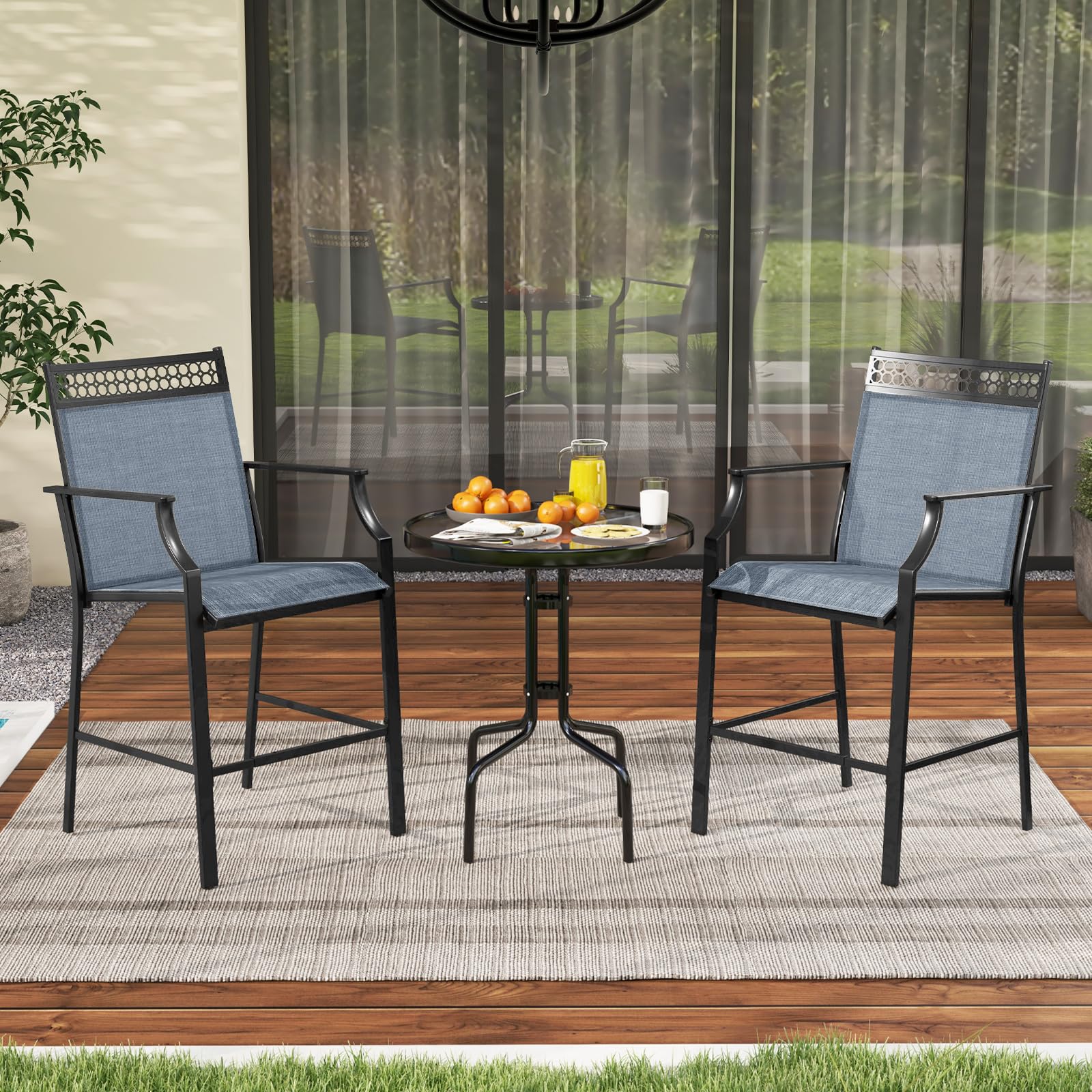 komfotteu-gartenst-hle-2er-set-barhocker-blau-mit-fu-st-tze image 2