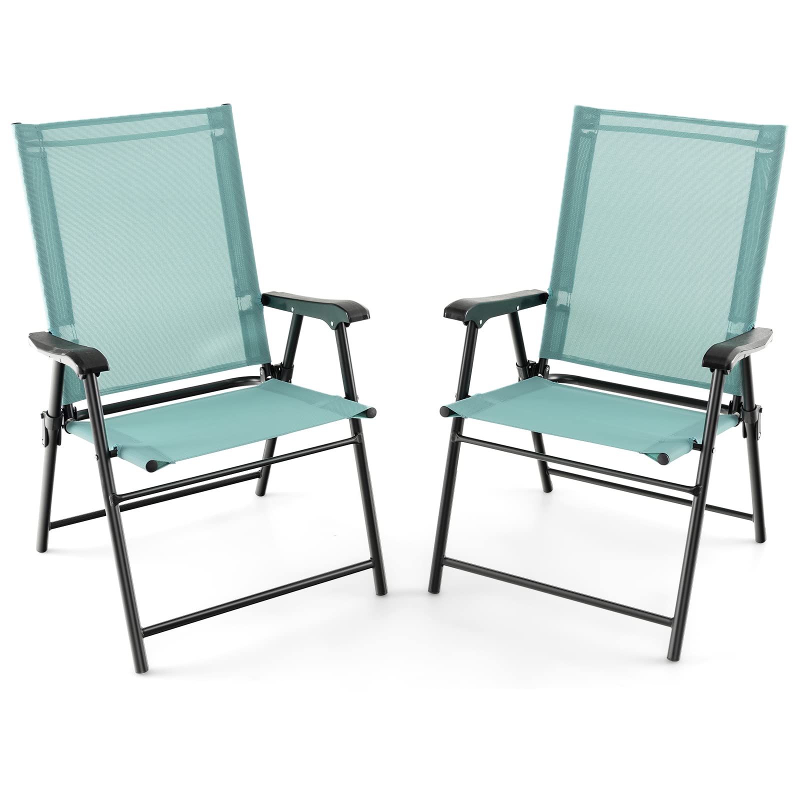 komfotteu-klappst-hle-2er-set-garten-balkon-minzgr-n-150kg image 1