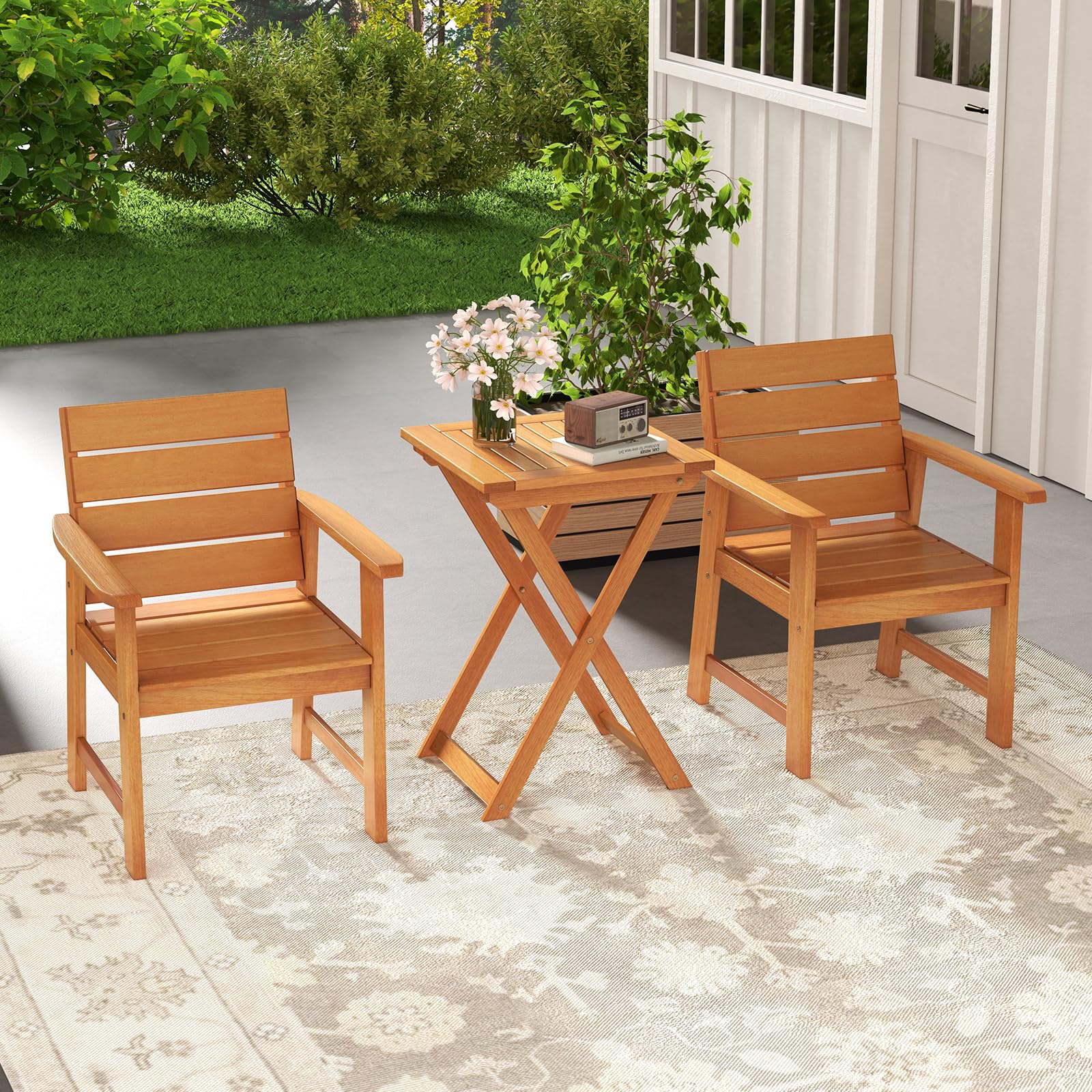 komfotteu-gartentisch-klappbar-hartholz-beistelltisch-50-x-50-x-73-5-cm image 2