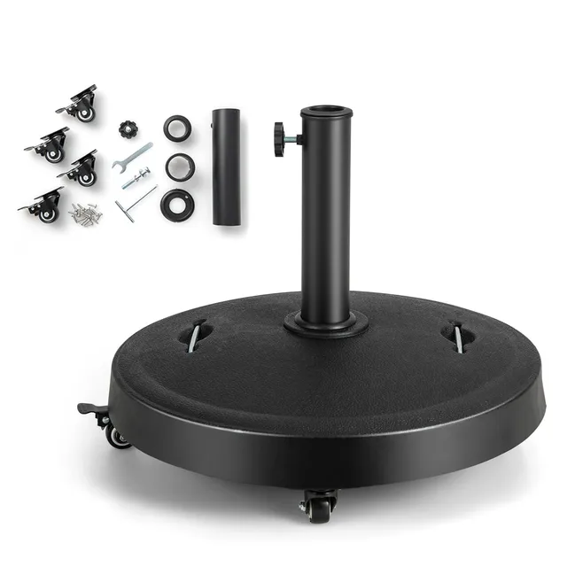 komfotteu-schirmst-nder-mit-rollen-52cm-f-r-38-48mm-schwarz image 1