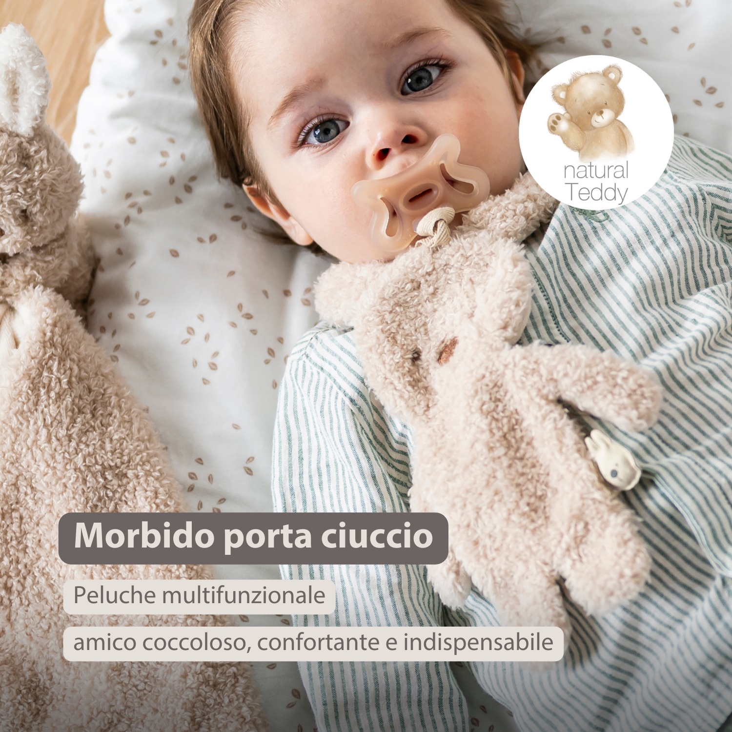 nattou-teddy-schnullertuch-kaninchen-26-cm-beige-mit-schnullerhalter image 8