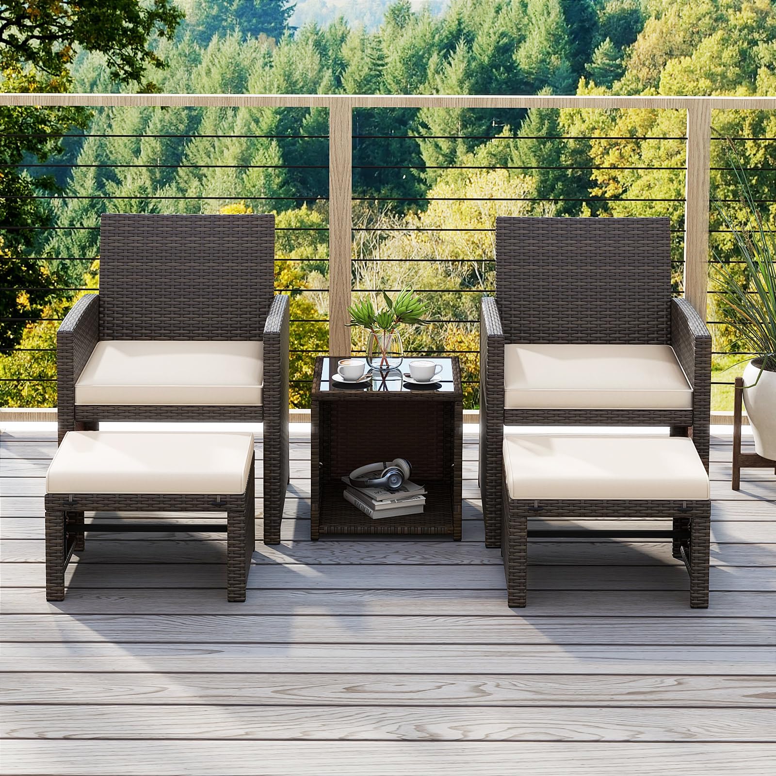 komfotteu-rattan-gartenm-bel-set-5-teilig-2-st-hle-hocker-tisch-beige image 7