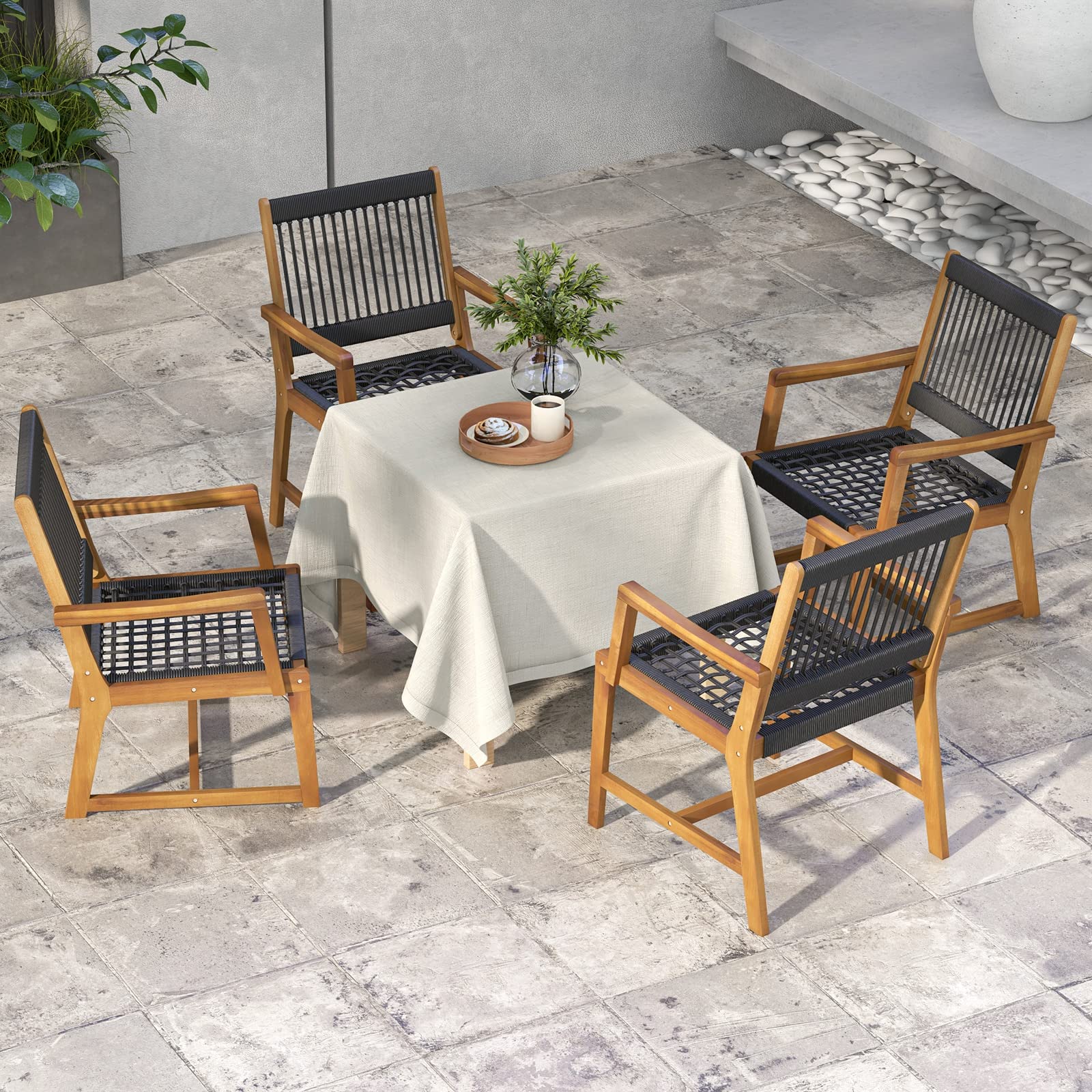 komfotteu-gartenst-hle-2er-set-akazienholz-geflecht-bis-160-kg image 2