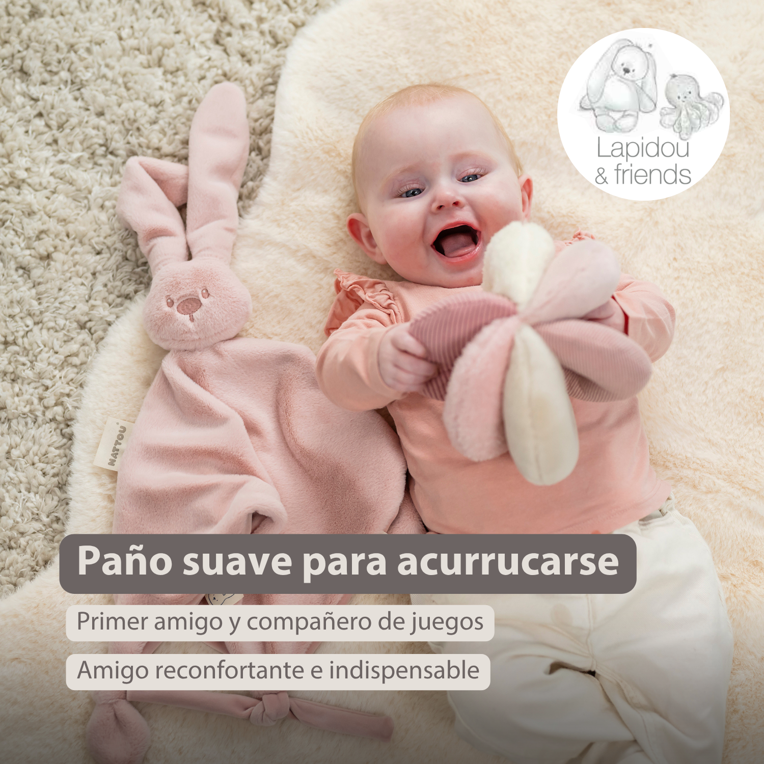 nattou-lapidou-baby-schmusetuch-hase-65-x-40-cm-puderrosa image 2