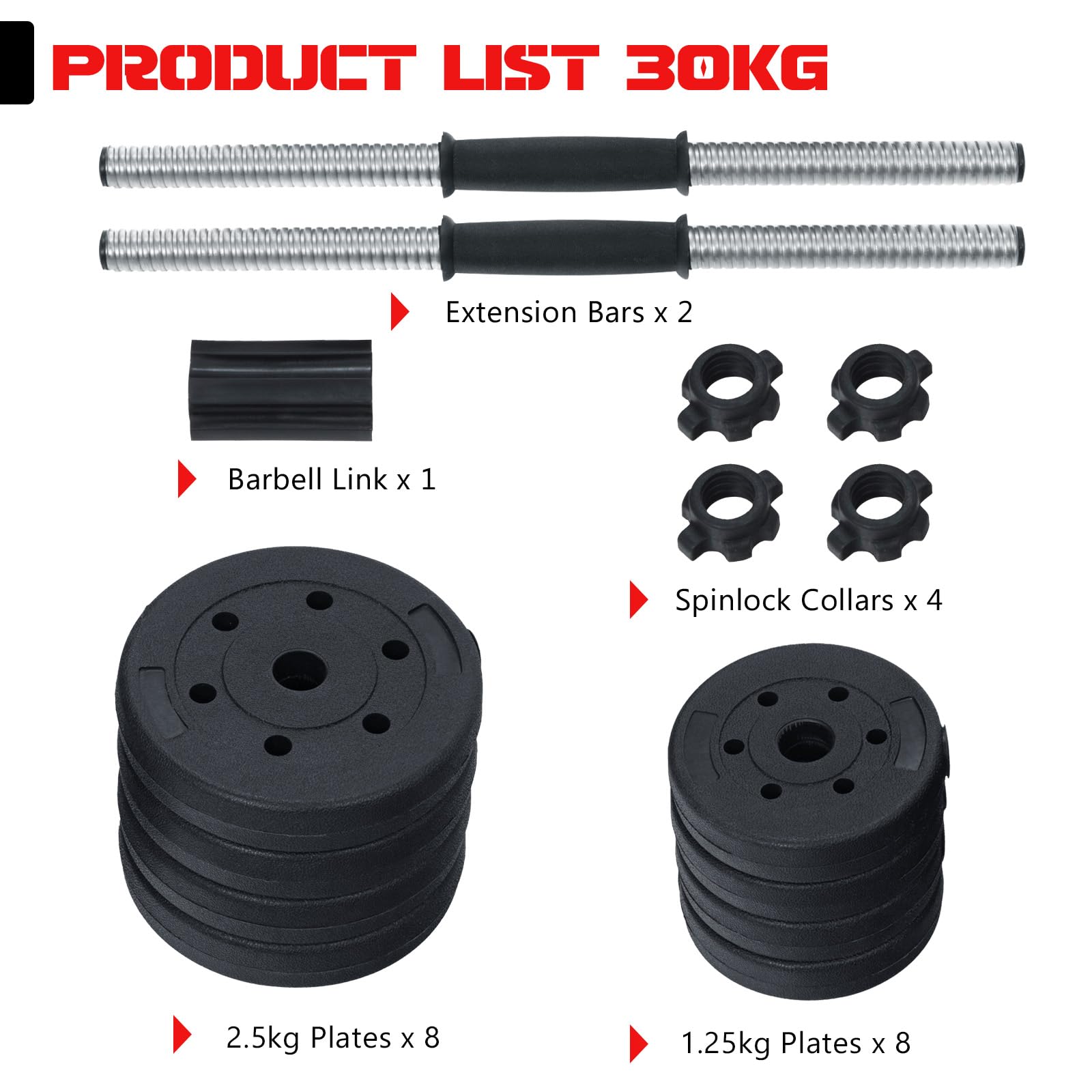 komfotteu-hanteln-set-30kg-2-in-1-verstellbar-als-kurzhantel-und-langhantel image 5