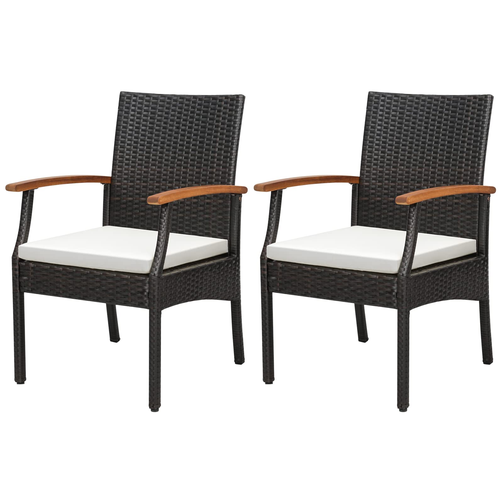 komfotteu-rattan-gartenstuhl-set-2er-mit-kissen-bis-180-kg-pe-rattan image 1