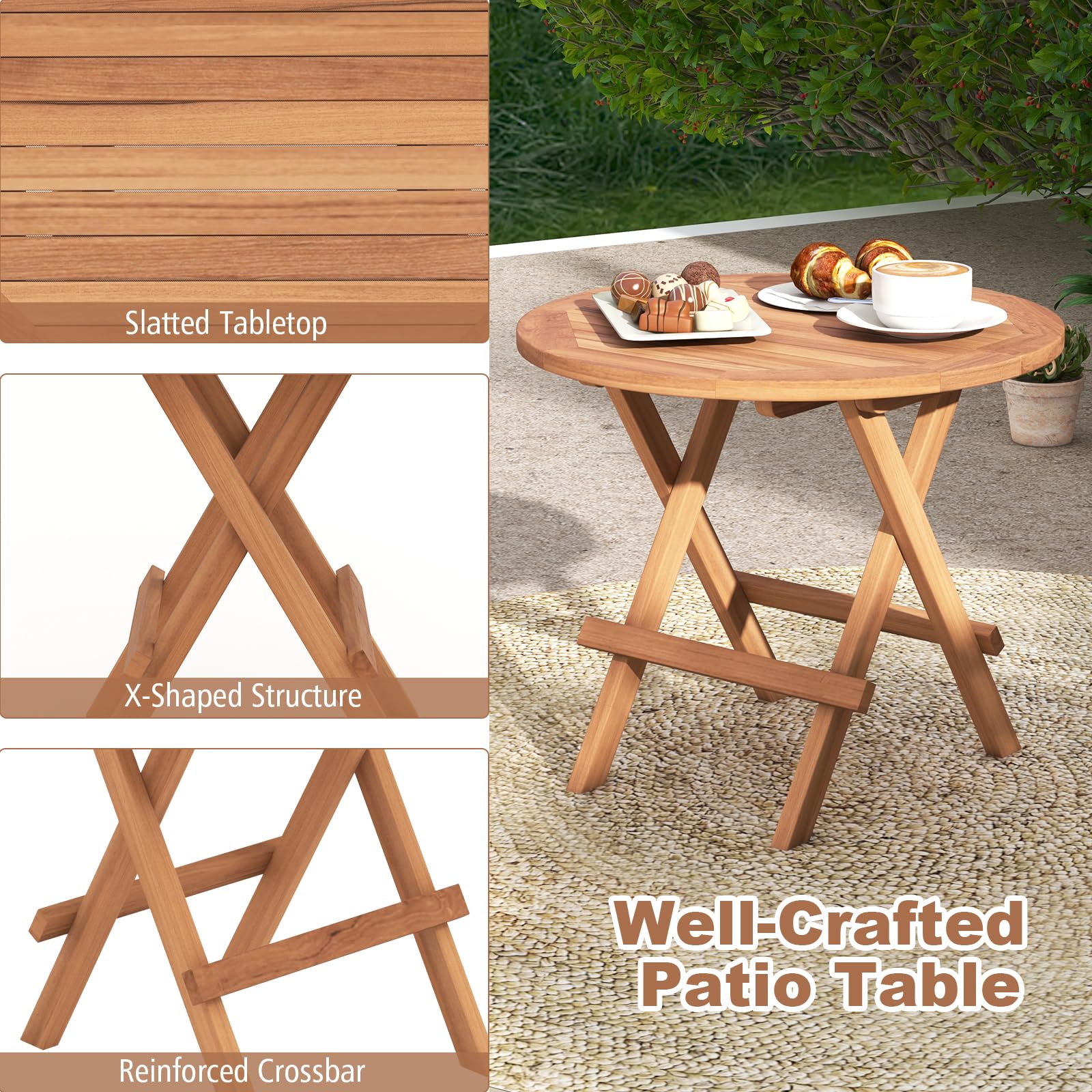 komfotteu-gartentisch-klappbar-rund-teak-optik-akazienholz-mit-griff image 6