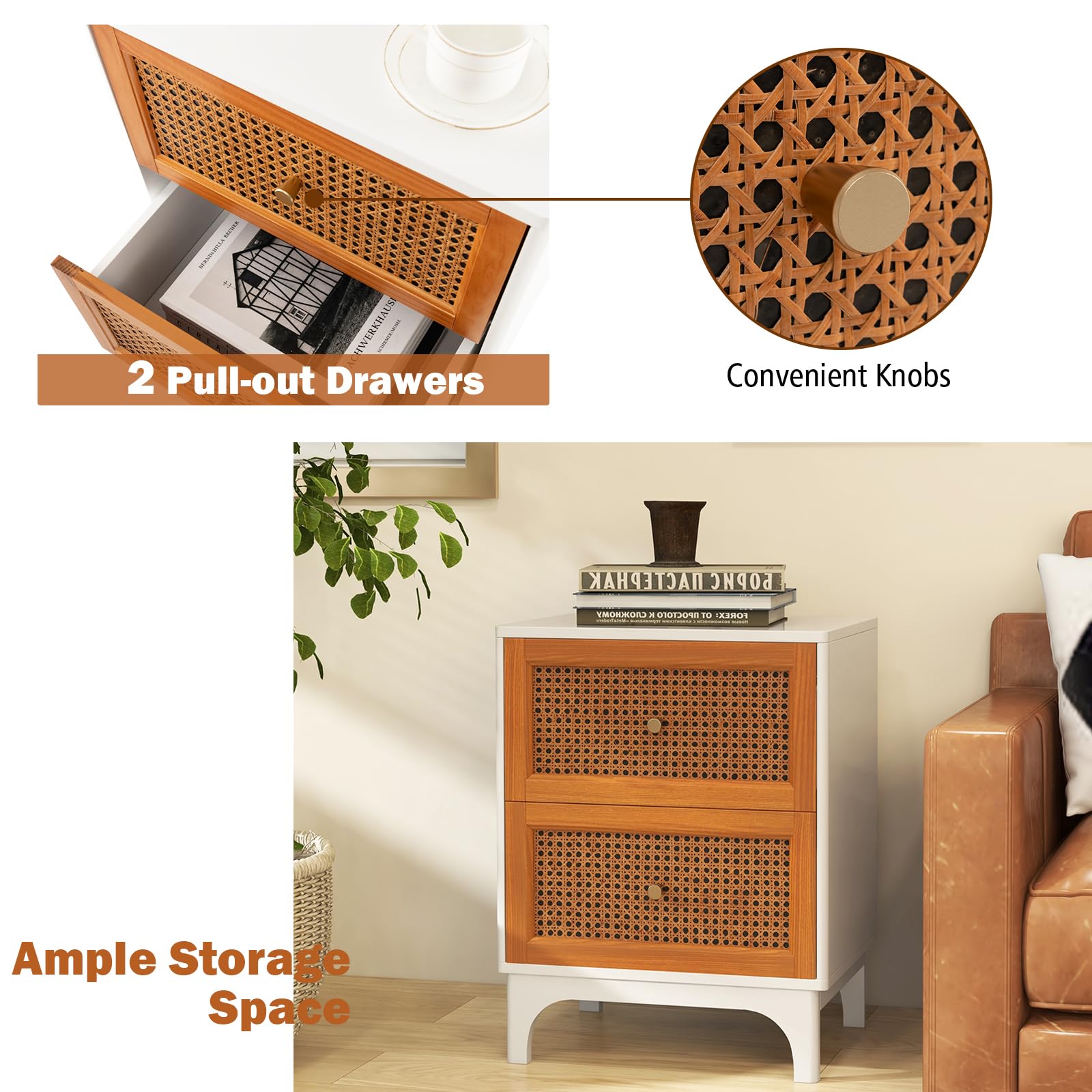 komfotteu-nachttisch-rattan-40x30x60-5-cm-2-schubladen image 5