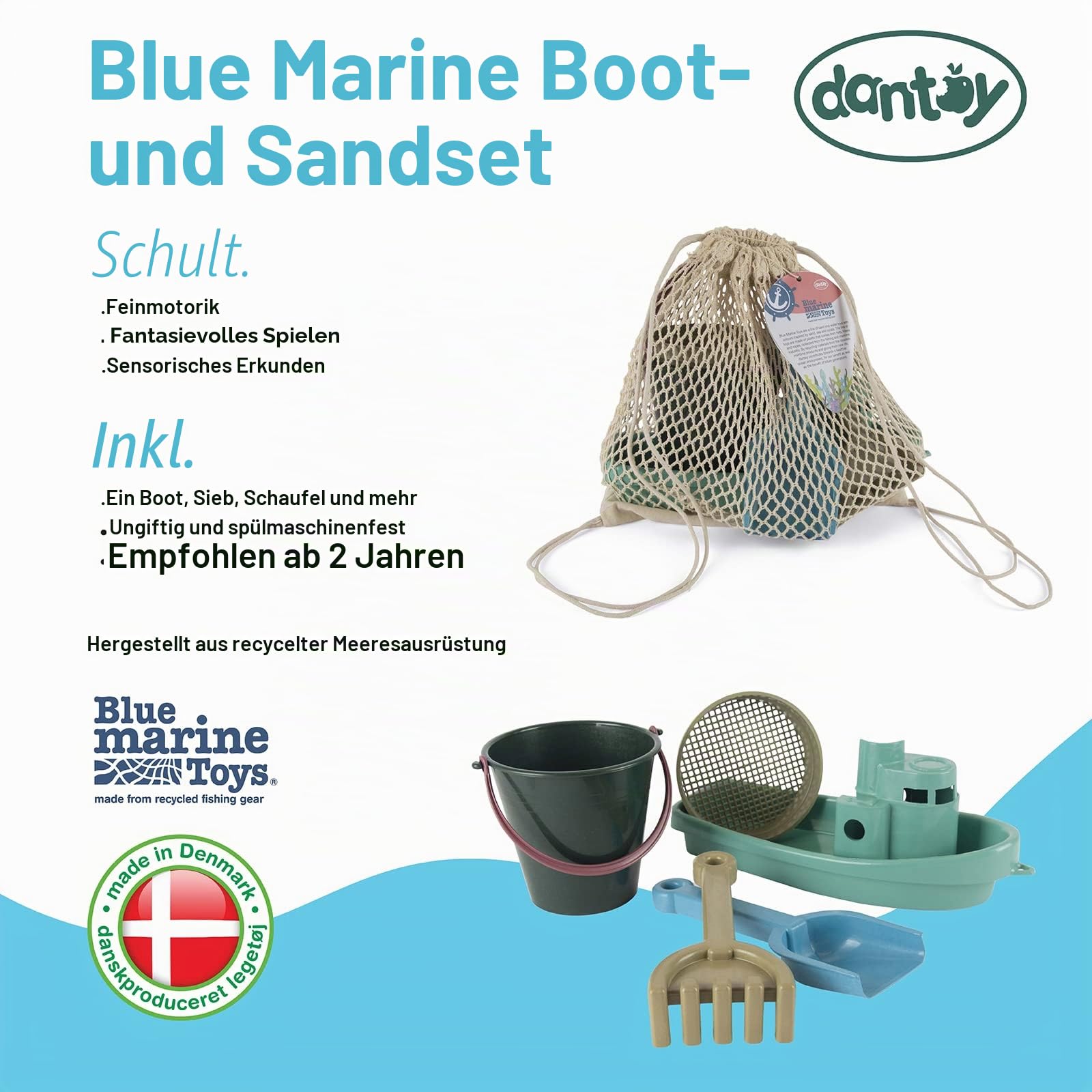dantoy-blue-marine-4940-boot-und-sand-set-5-teilig image 2