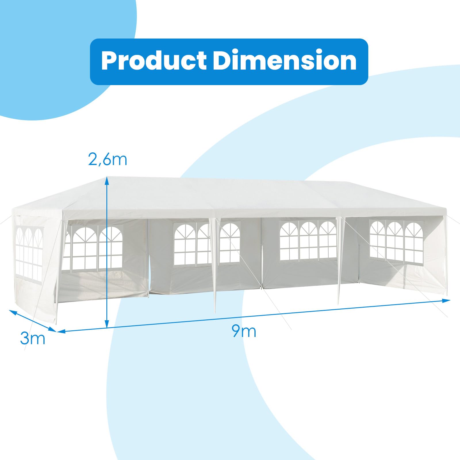 komfotteu-faltpavillon-3x9-m-mit-5-abnehmbaren-seitenw-nden image 6