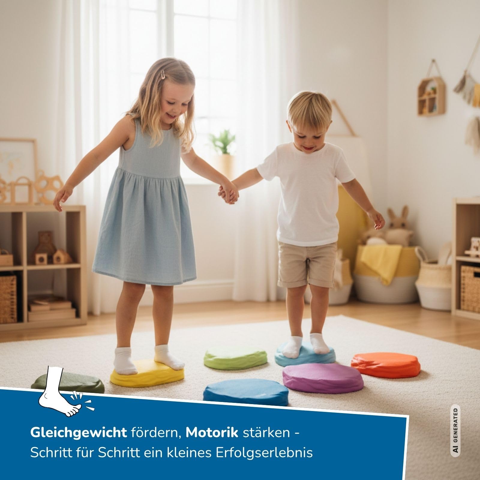 alldoro-2in1-set-balance-wettlauf-balanciersteine-eierlauf image 3