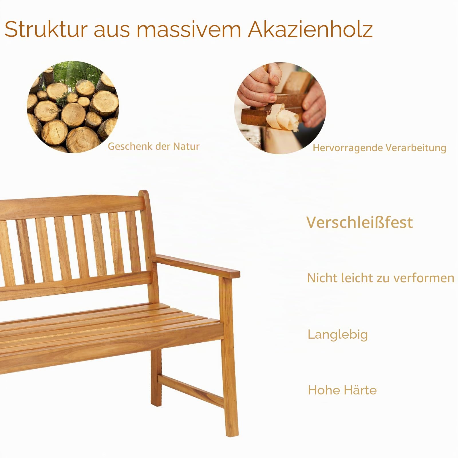 komfotteu-gartenbank-2-sitzer-akazienholz-110x56-5x86cm-bis-360kg image 4