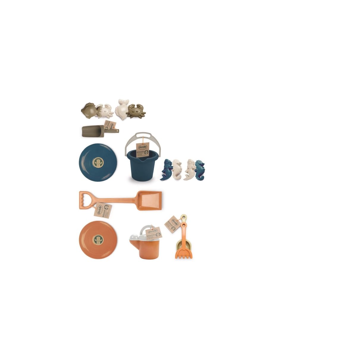 dantoy-bioplastic-strandspielzeug-set-110-teilig-naturt-ne image 1