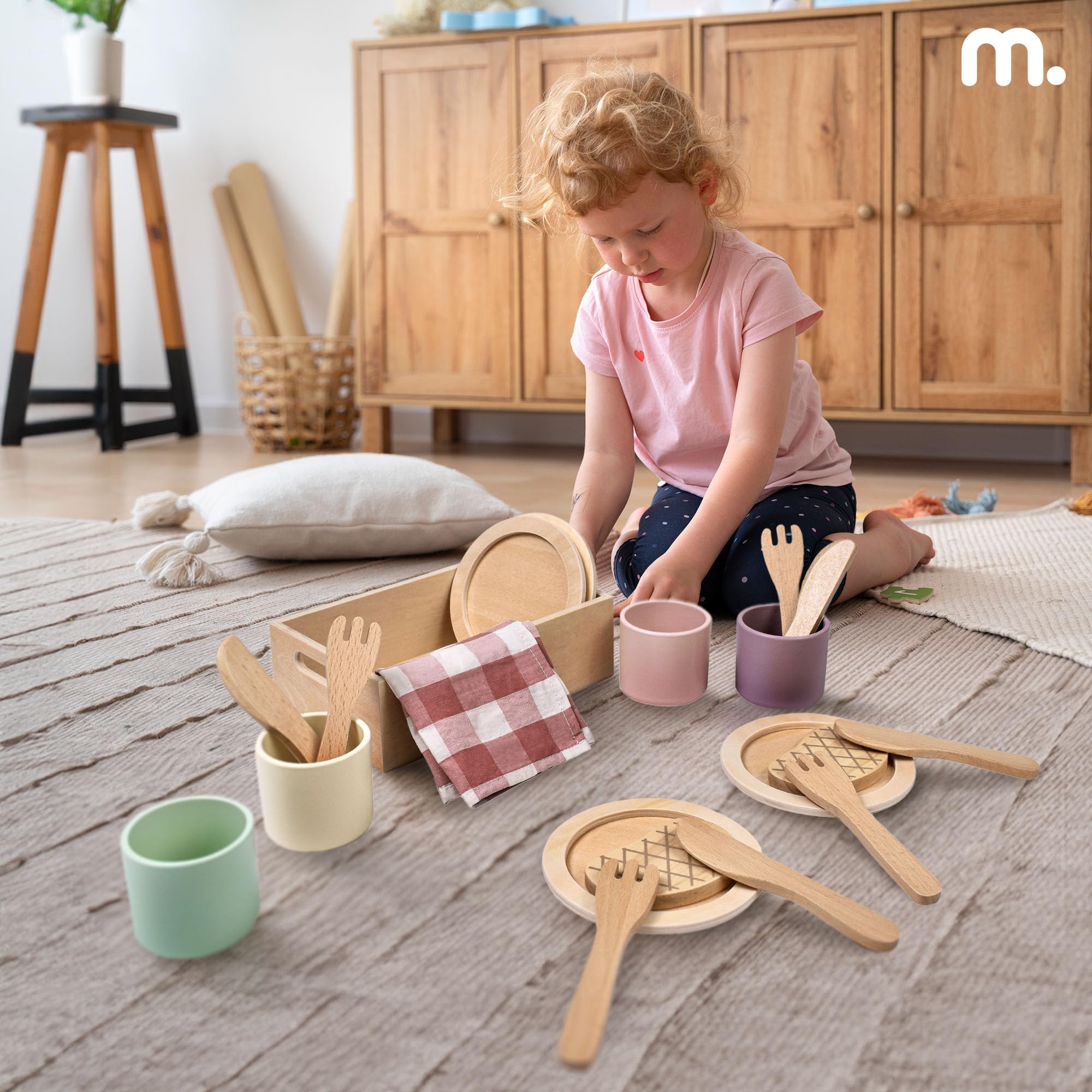 mamabrum-holz-dinner-set-geschirr-mit-untersetzer image 3