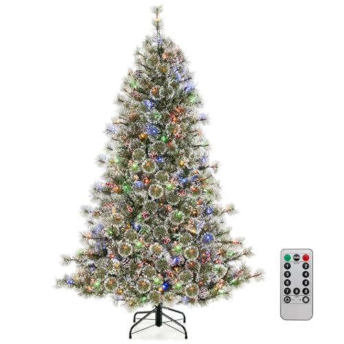 komfotteu-k-nstlicher-weihnachtsbaum-mit-350-lichtern-und-fernbedienung-598-spit image 8