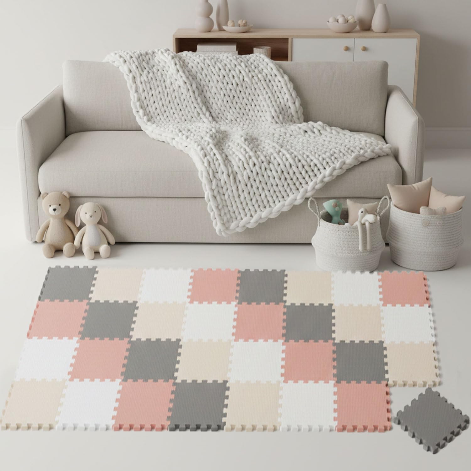 littletom-spielmatte-baby-puzzlematte-pastell-36-matten-30x30-cm-180x180-cm-eva-2 image 1