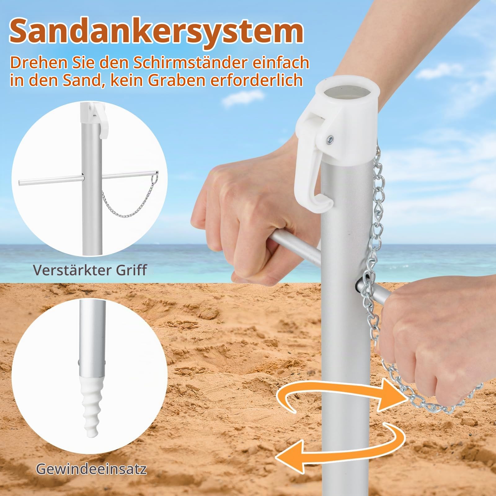 komfotteu-sonnenschirm-strand-knickbar-uv50-198cm image 4