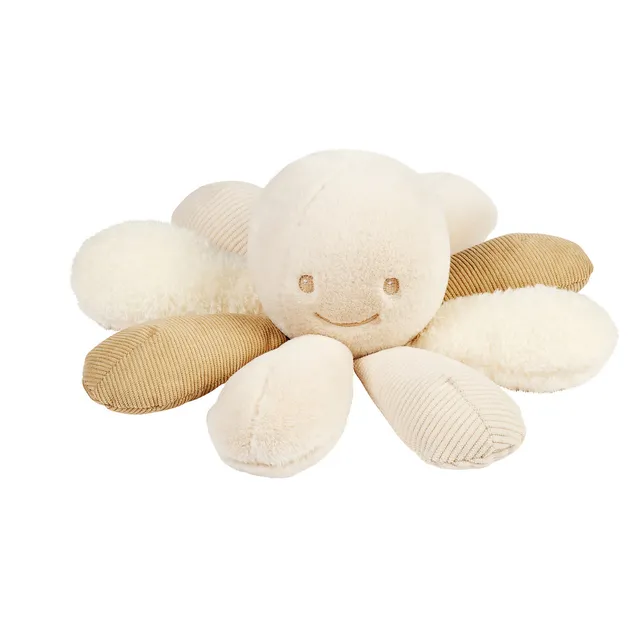 nattou-lapidou-kuschel-oktopus-rassel-26-cm-sand image 1