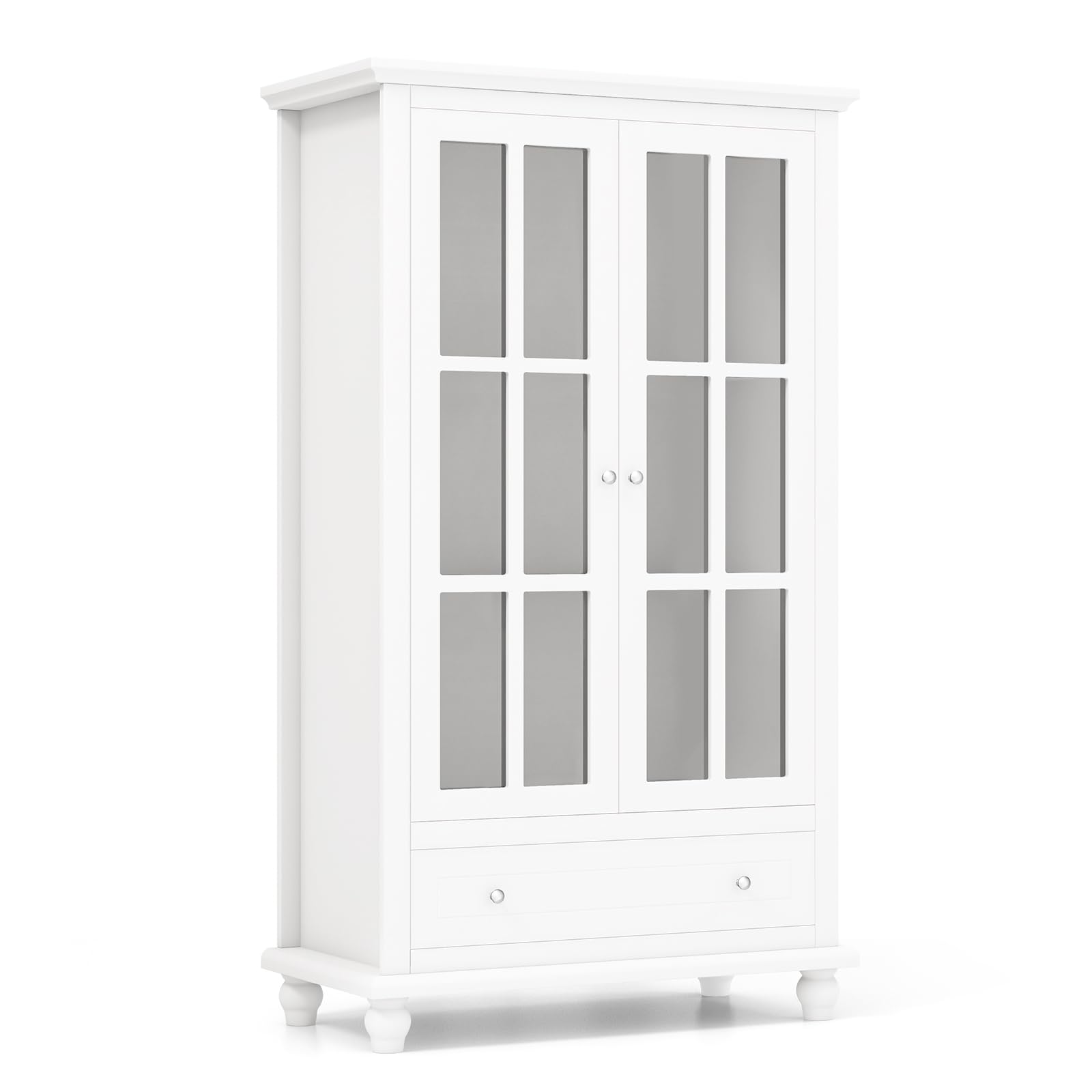 komfotteu-b-cherschrank-4-stufiger-vitrinenschrank-mit-t-ren-und-schublade image 7
