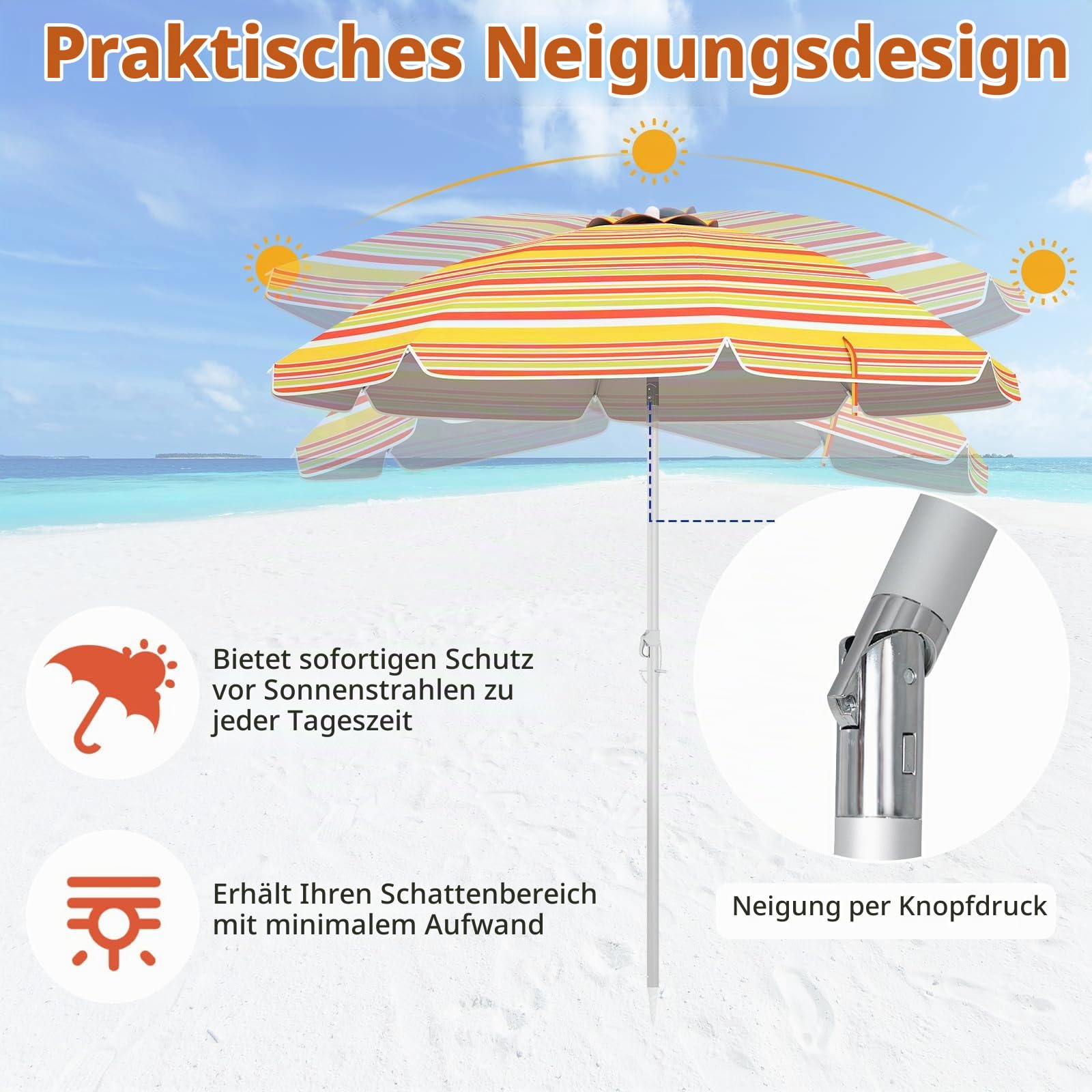 komfotteu-sonnenschirm-strand-knickbar-uv50-198cm image 3