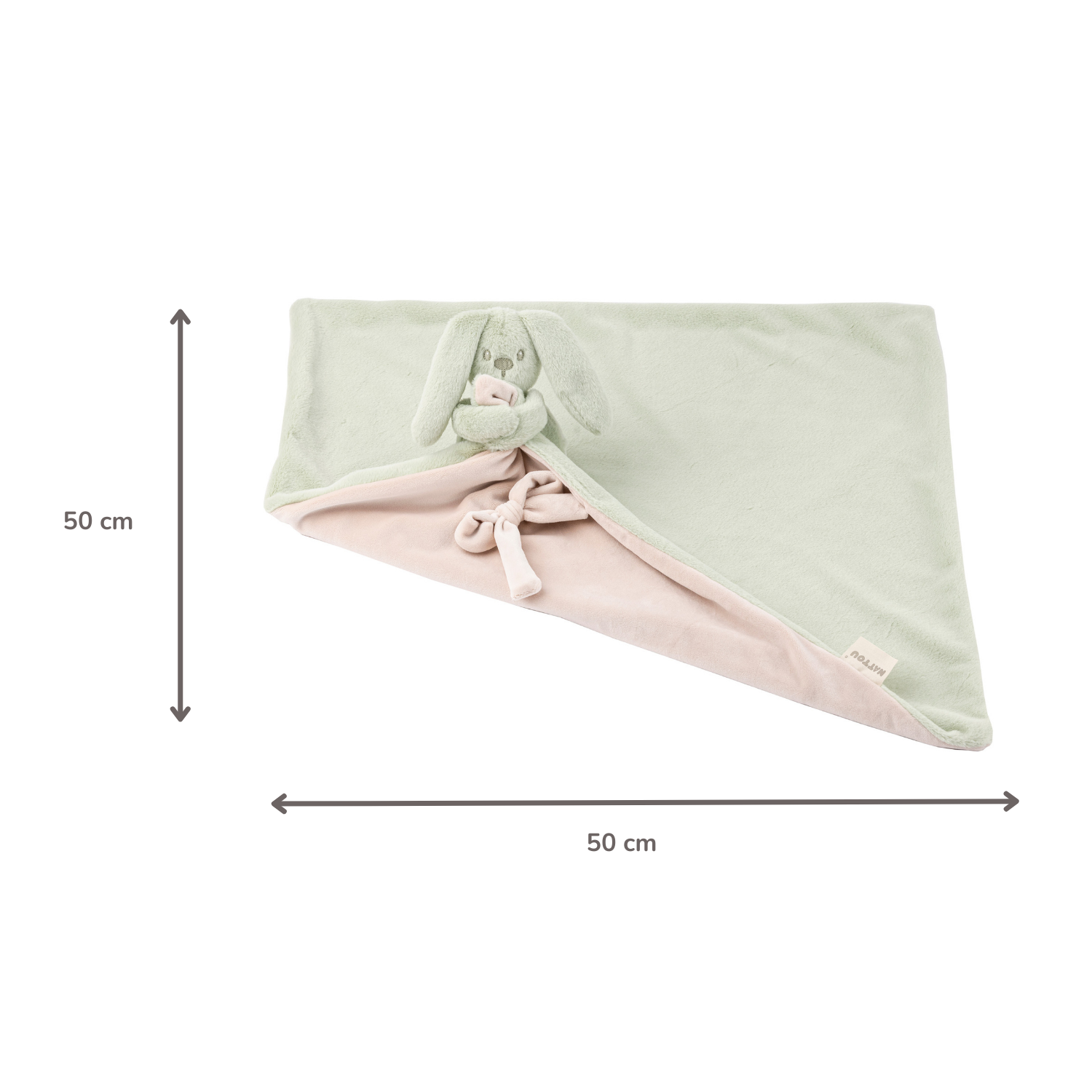 nattou-lapidou-babydecke-mit-kuscheltier-50-x-50-cm-doudou-hase-lindgr-n image 6