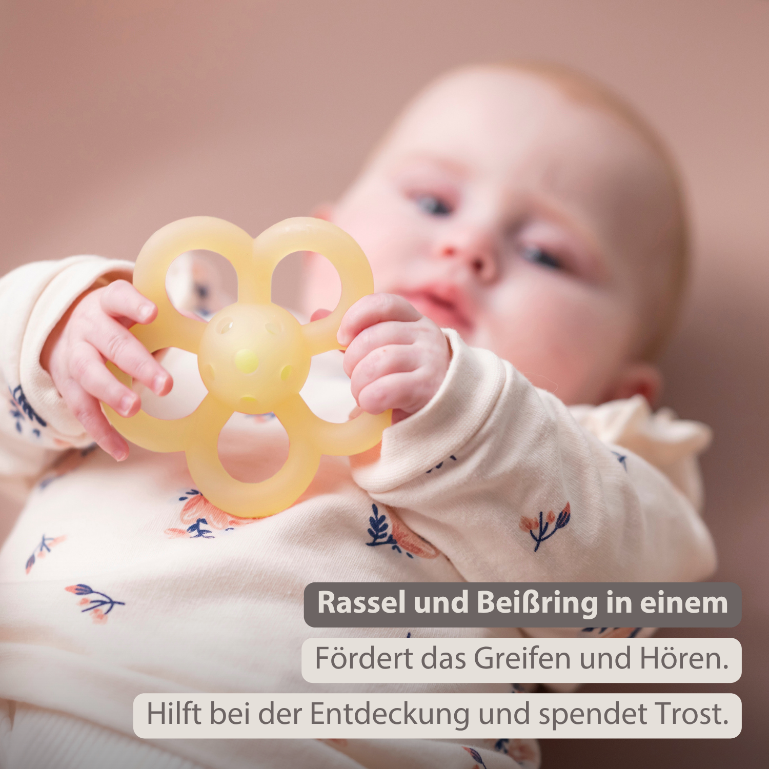 nattou-silikon-rassel-blume-10-cm-gelb image 2