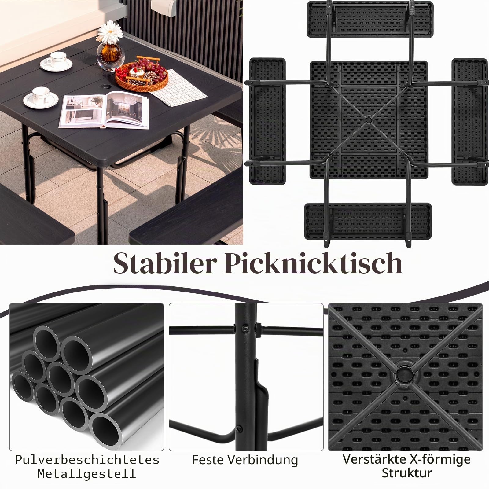 komfotteu-bierzeltgarnitur-8-personen-picknicktisch-set-schwarz image 3