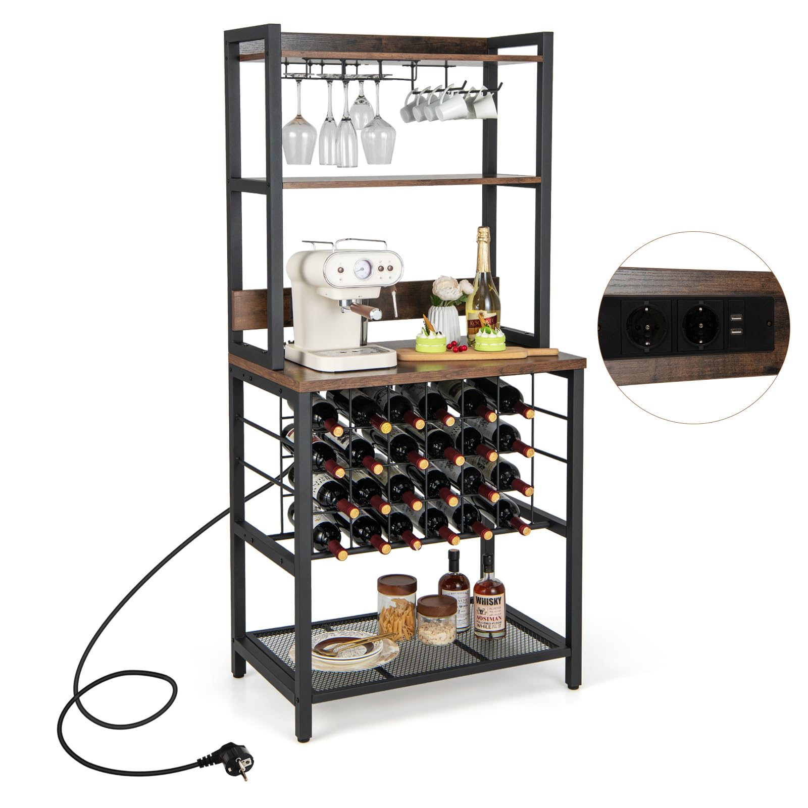 komfotteu-weinregal-4-etagen-76x48x163-cm-f-r-24-flaschen-k-chenregal-mit-steckd image 8