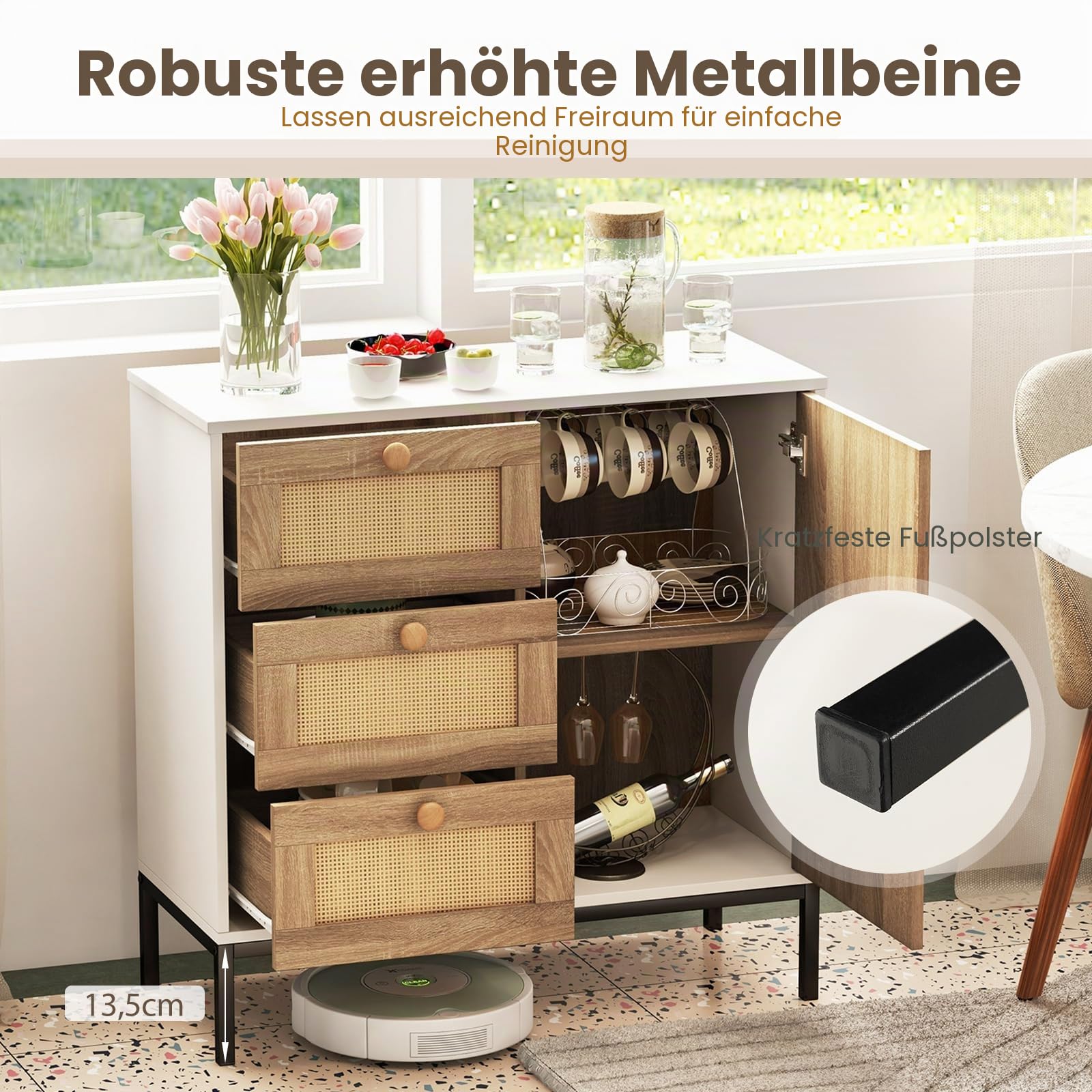 komfotteu-sideboard-rattan-80x35x80-5-cm-mit-schubladen image 6