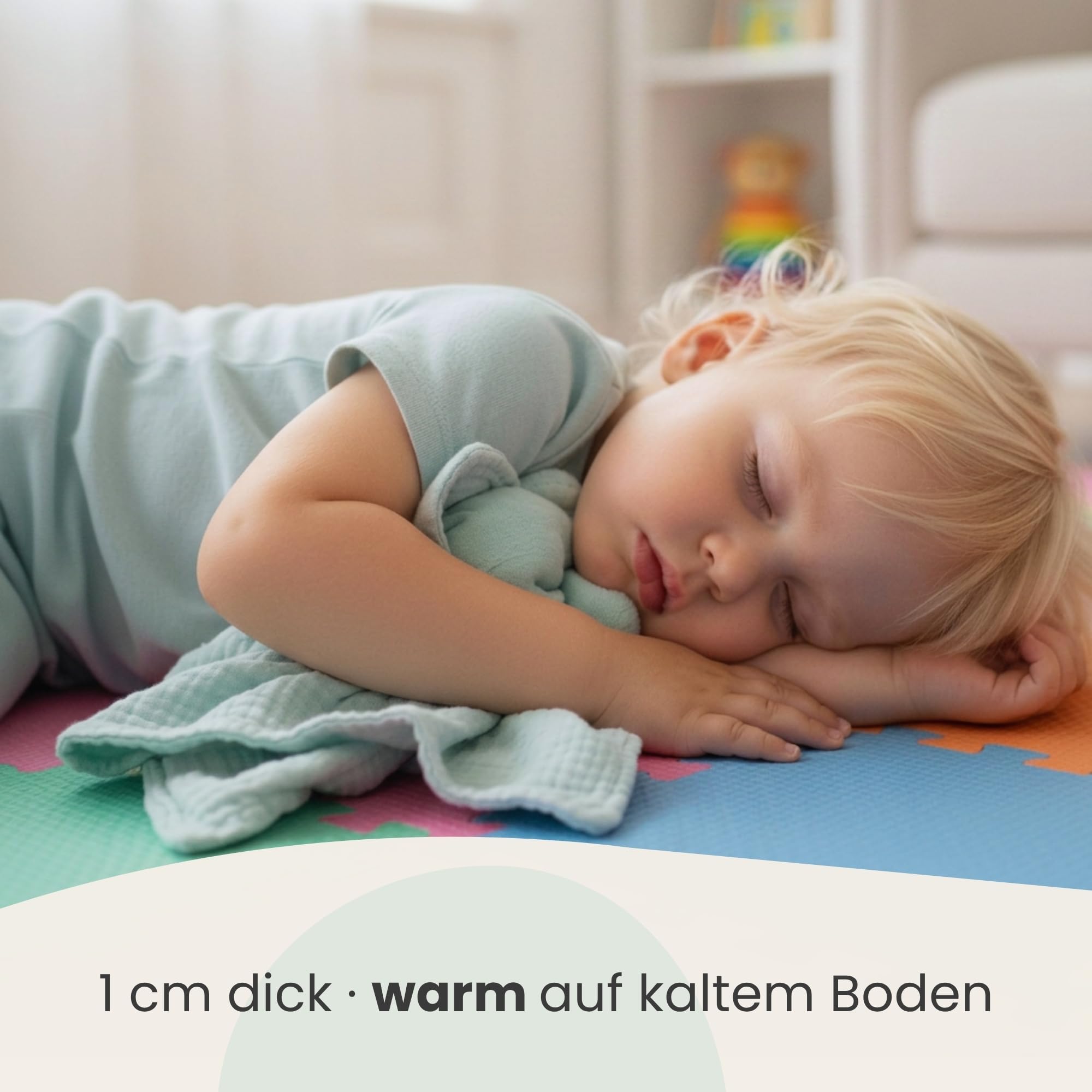 littletom-spielmatte-baby-puzzlematte-18-teilig-30x30-cm-mint-rosa image 5