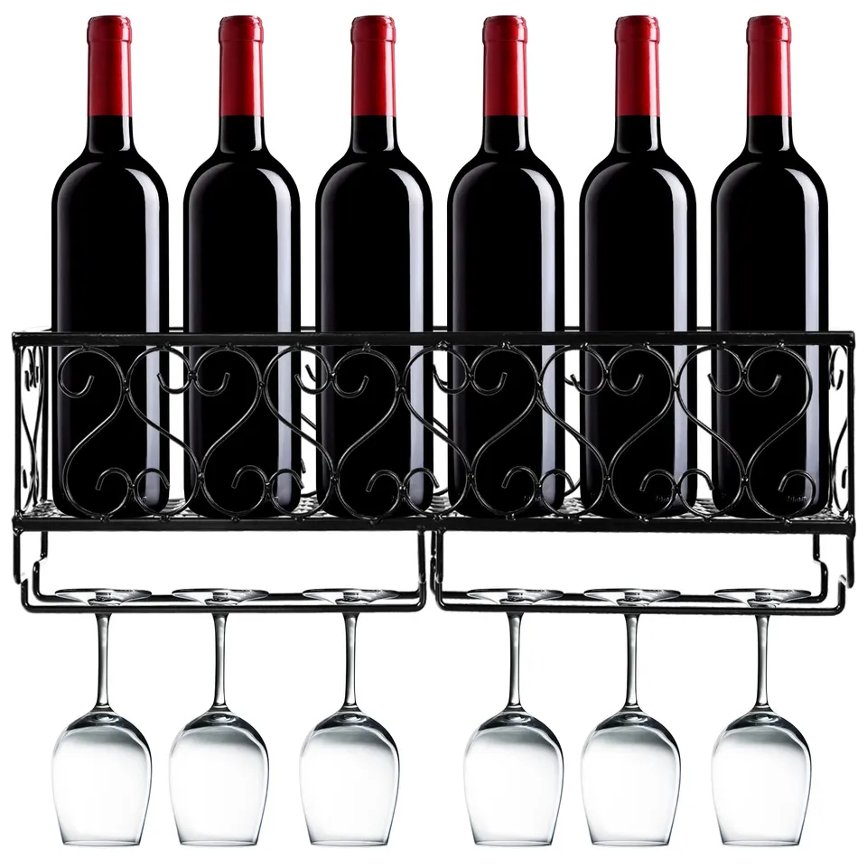 komfotteu-weinregal-wand-metall-50x10x17-cm-f-r-6-flaschen-gl-ser image 1