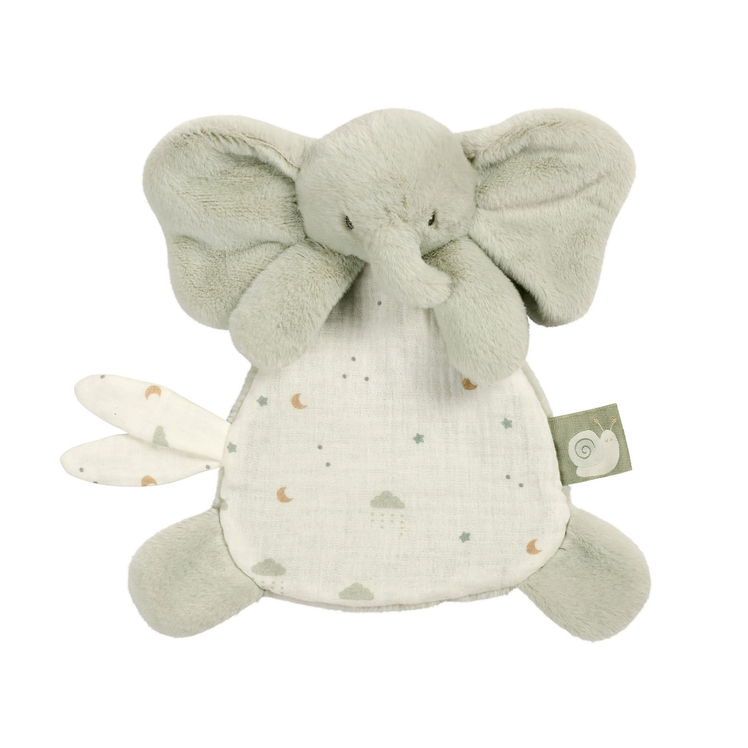 nattou-loulou-mini-kuscheltuch-elefant-25-cm-lindengr-n-ecru-aus-baumwolle image 4