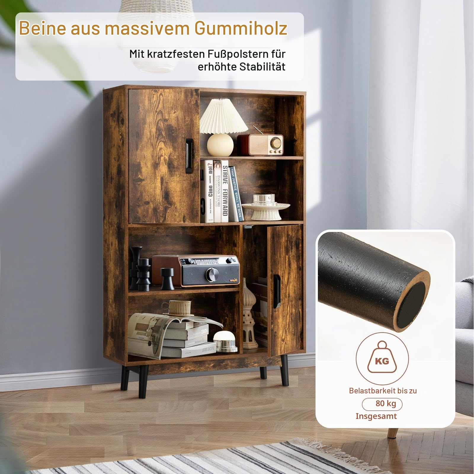 komfotteu-b-cherschrank-holz-80-x-24-x-119-5-cm-2-t-ren-4-regale-kaffee image 6