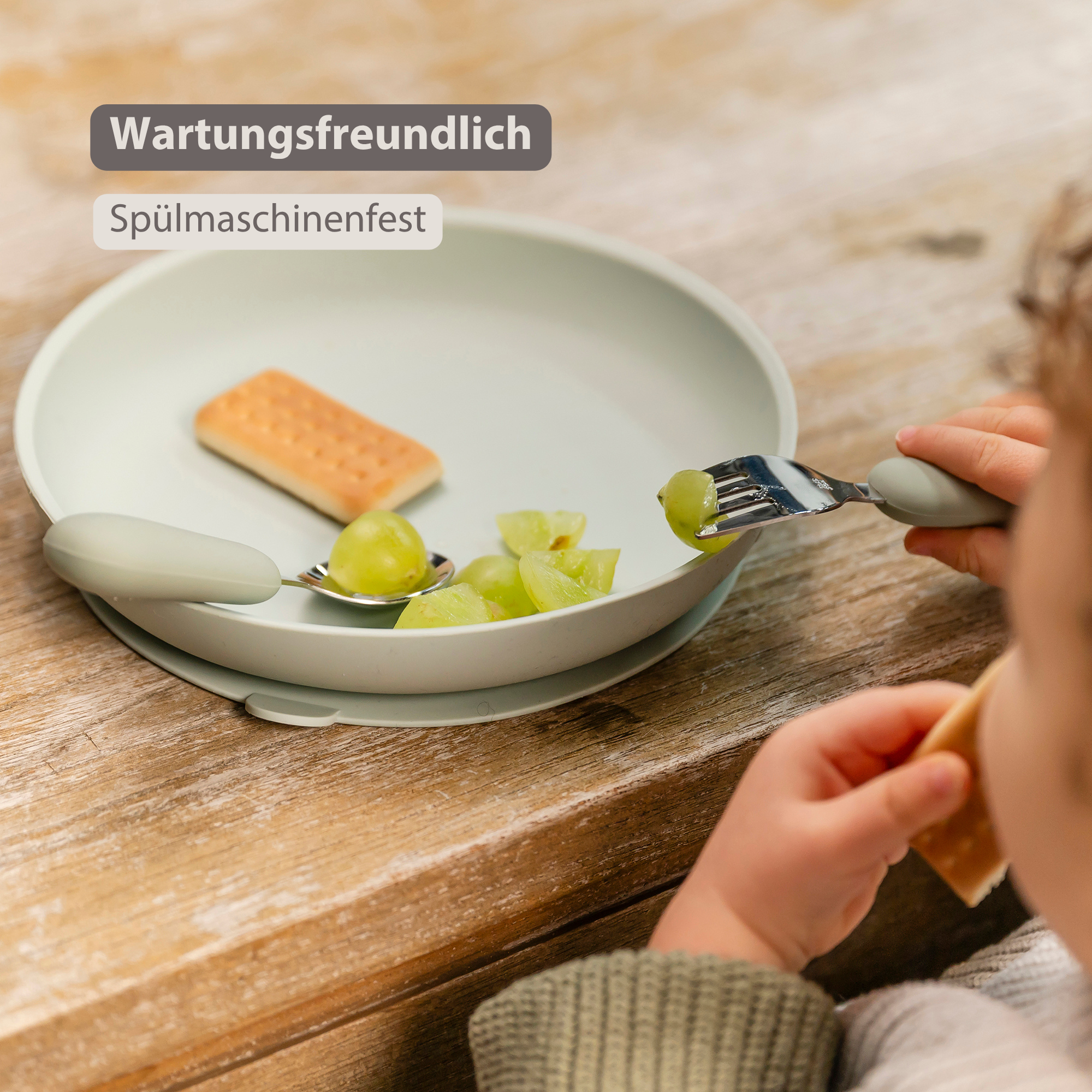 nattou-mealtime-besteckset-silikon-12-cm-lindengr-n image 4