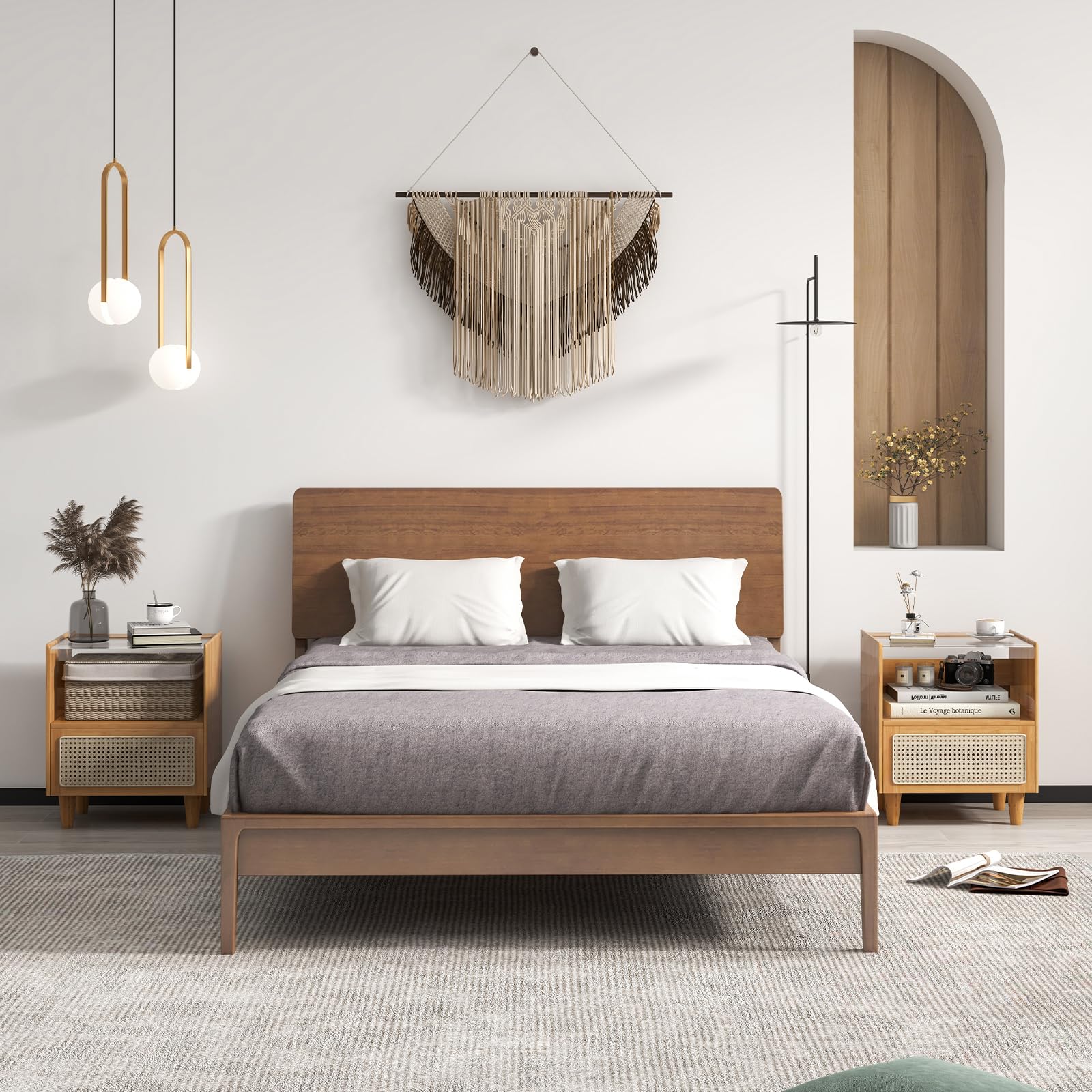 komfotteu-nachttisch-rattan-bambus-mit-schublade-glasplatte-43x35x50-cm-natur image 7